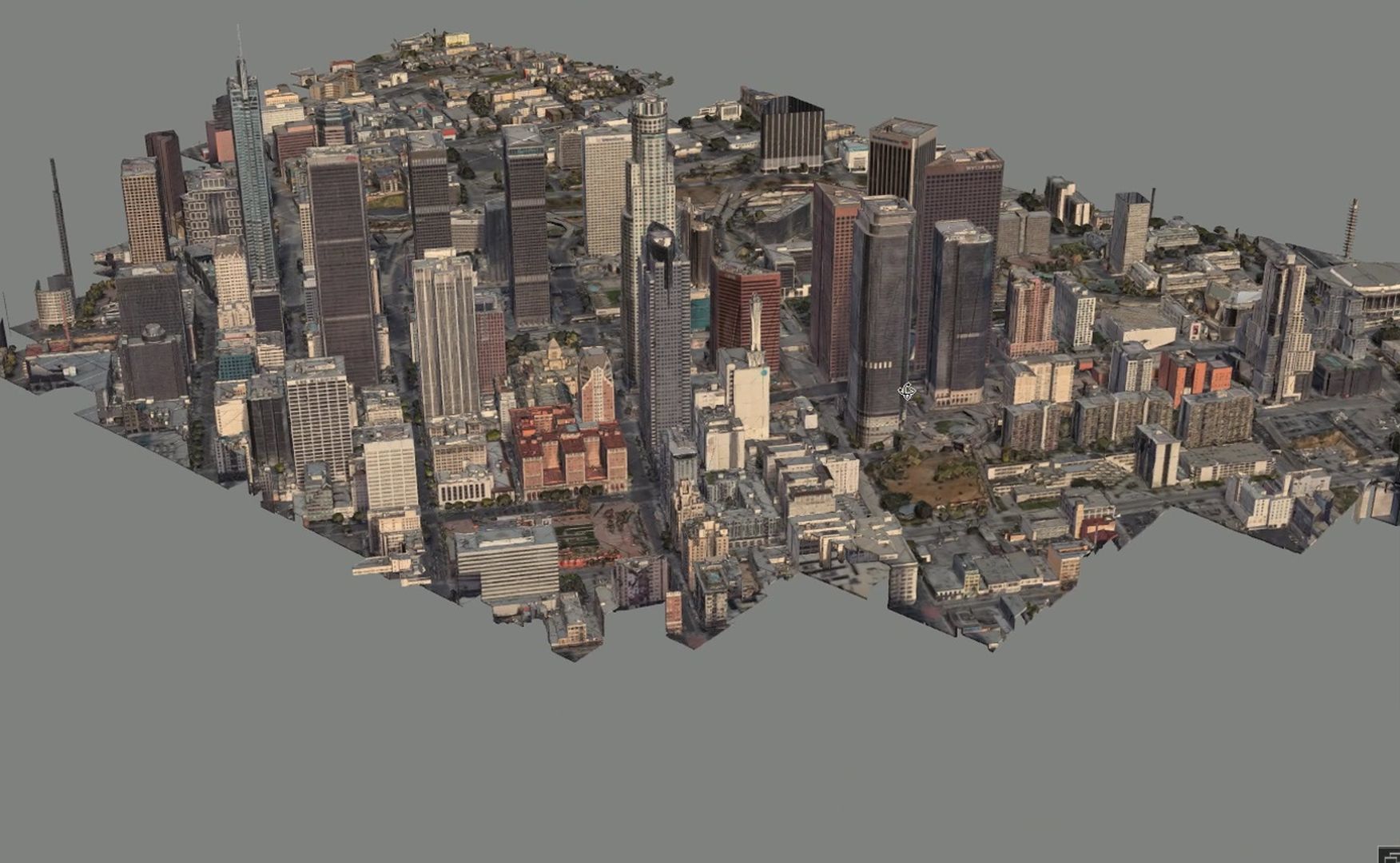 Los Angeles City Zone Building 3D model_4