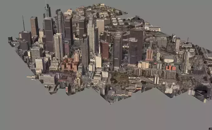 Los Angeles City Zone Building 3D model