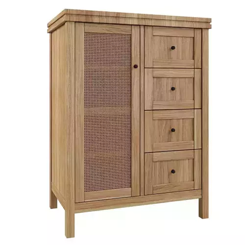 Chest of drawers Gabin with 1 wardrobe and 4 drawers