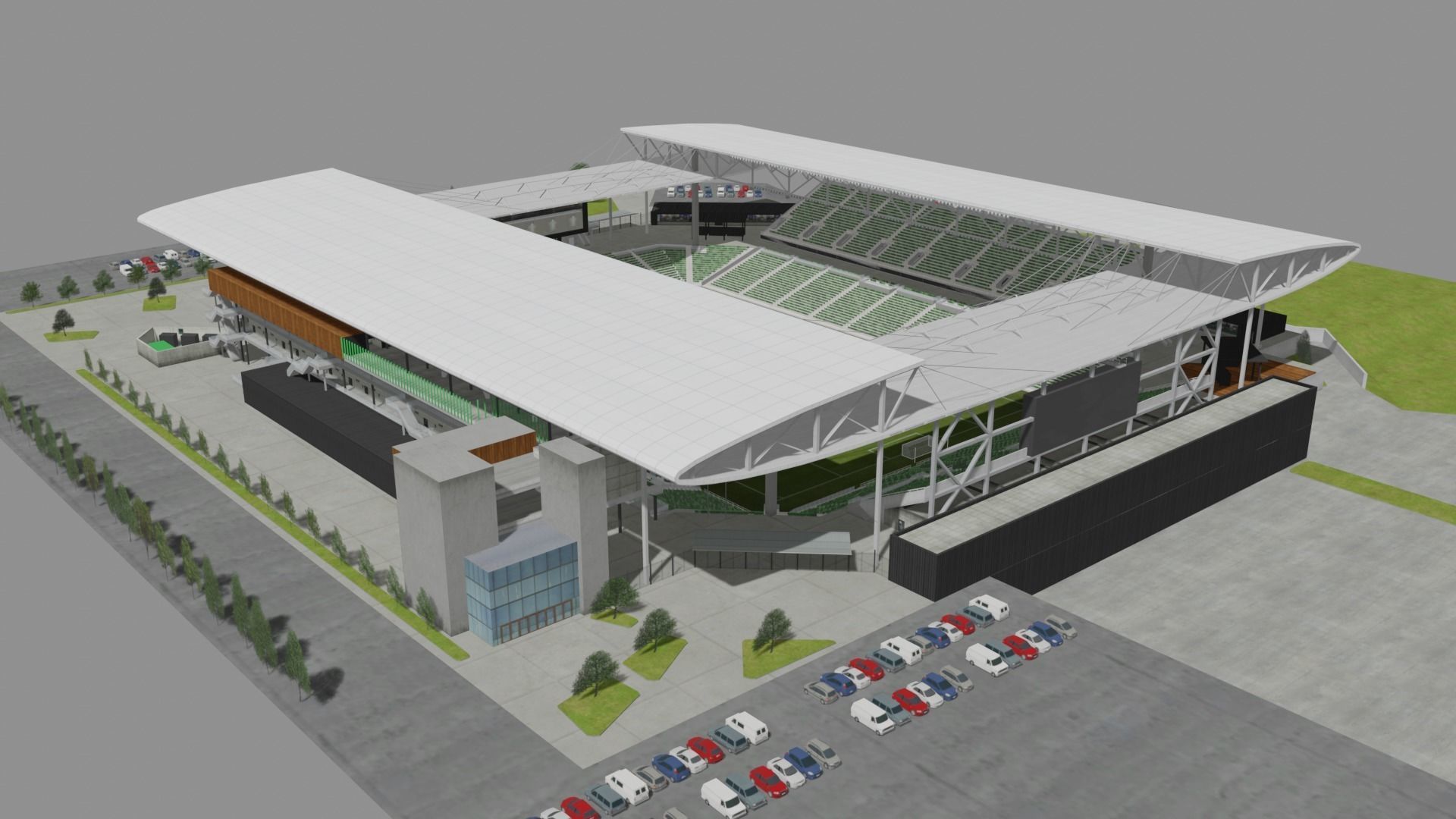 Q2 Stadium - Austin FC Texas USA 3D model_5