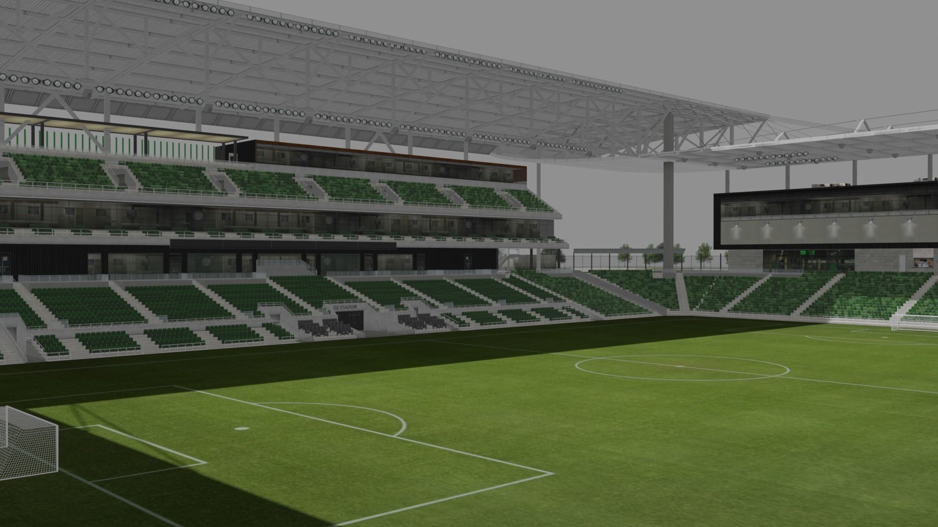 Q2 Stadium - Austin FC Texas USA 3D model_4