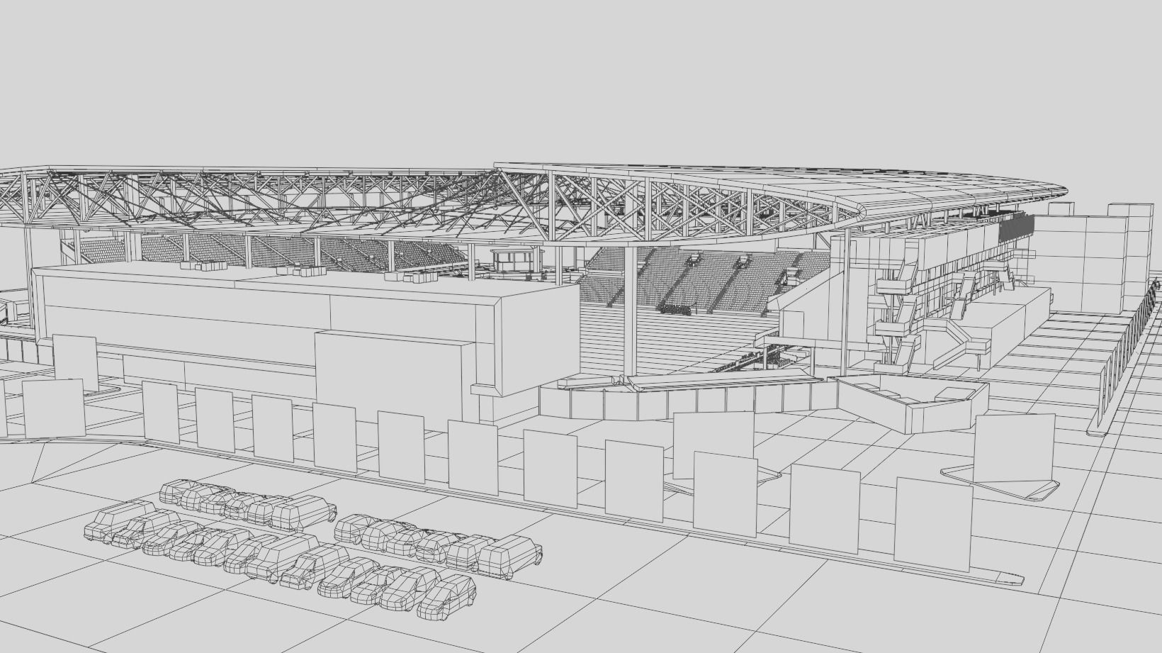 Q2 Stadium - Austin FC Texas USA 3D model_13
