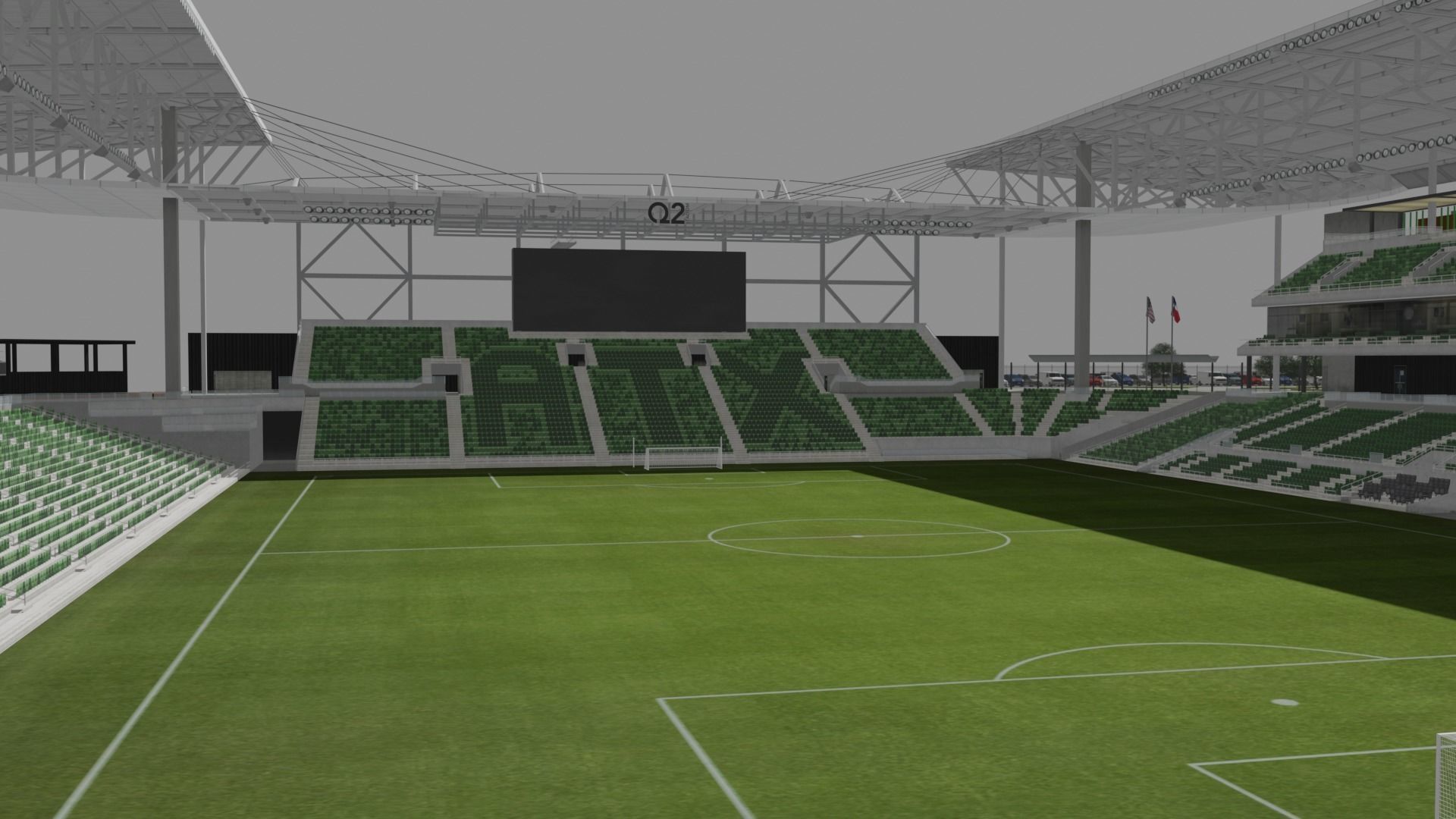 Q2 Stadium - Austin FC Texas USA 3D model_6