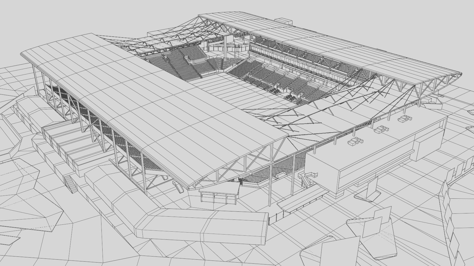 Q2 Stadium - Austin FC Texas USA 3D model_12