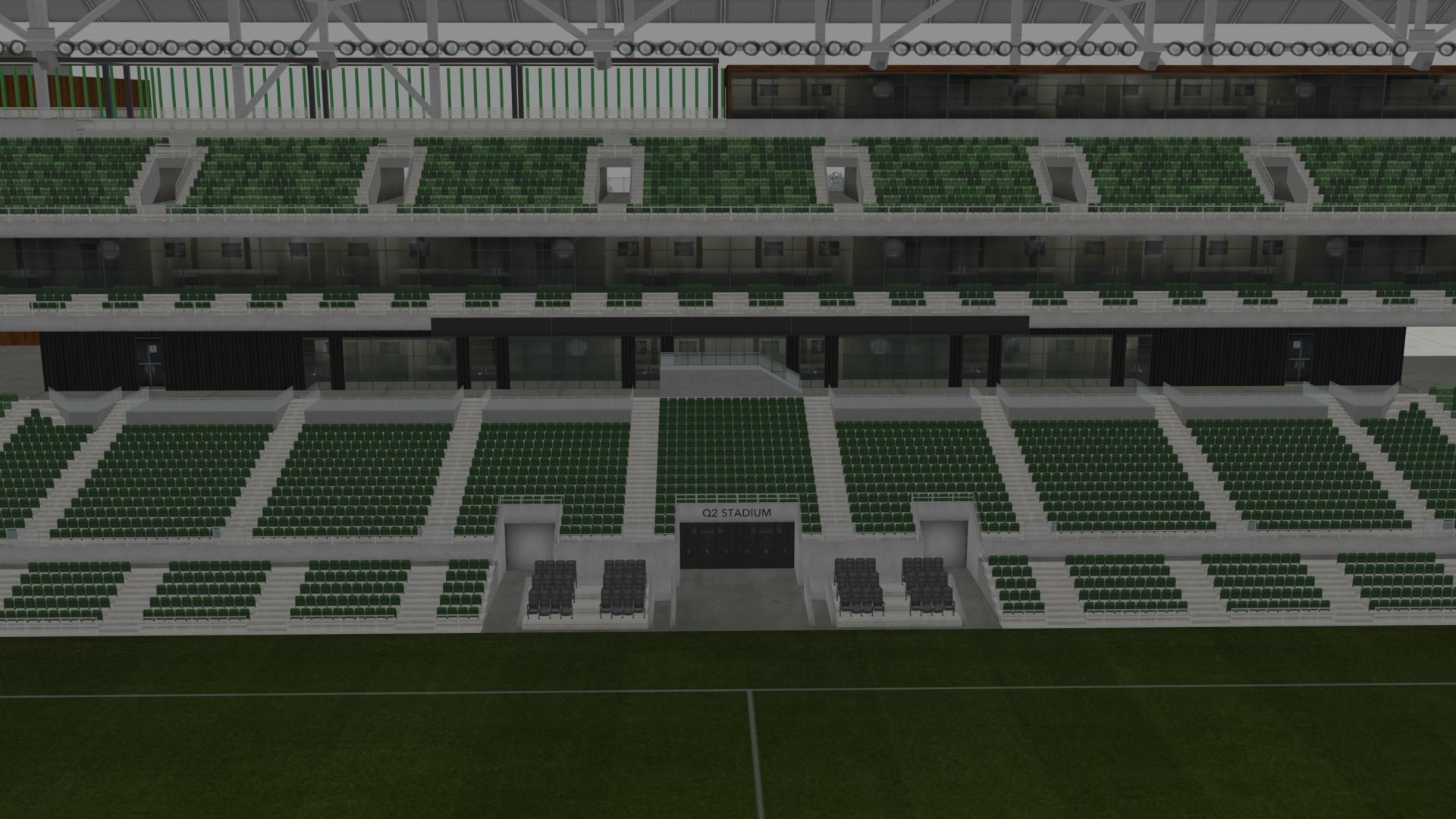 Q2 Stadium - Austin FC Texas USA 3D model_7