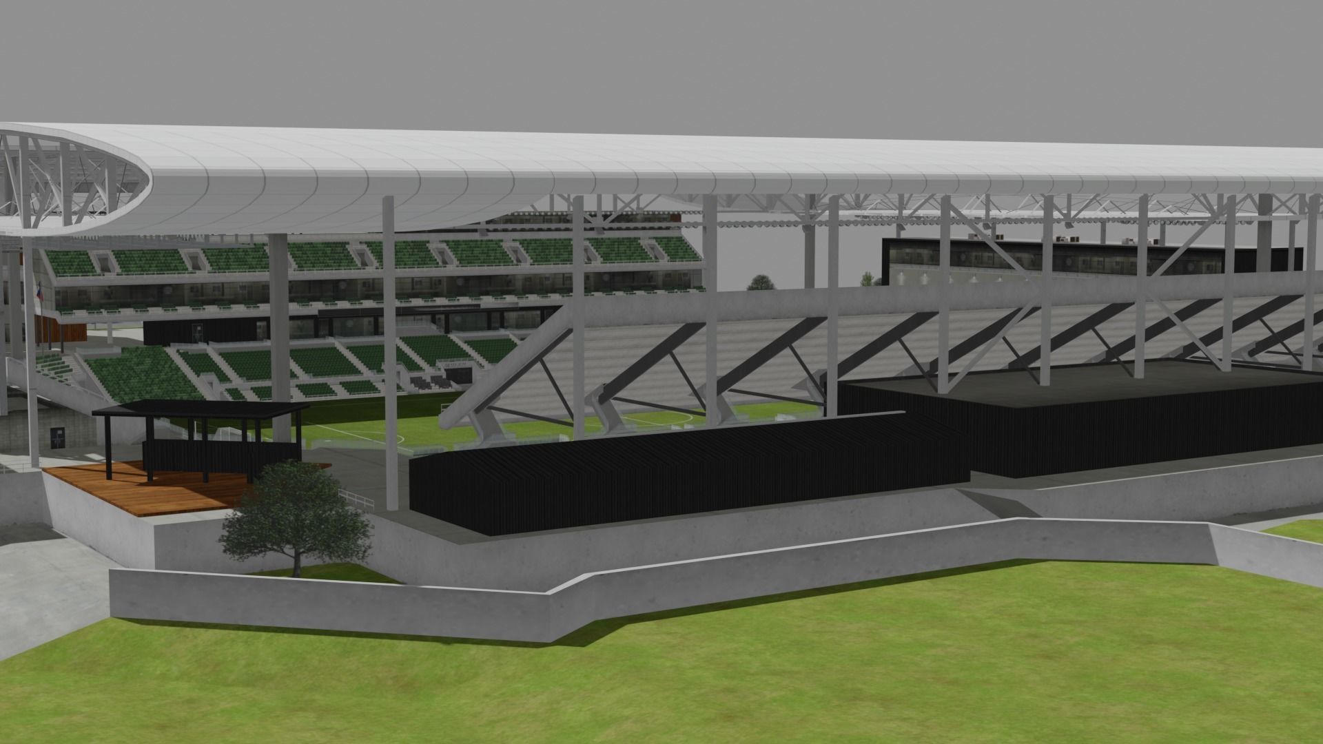 Q2 Stadium - Austin FC Texas USA 3D model_10