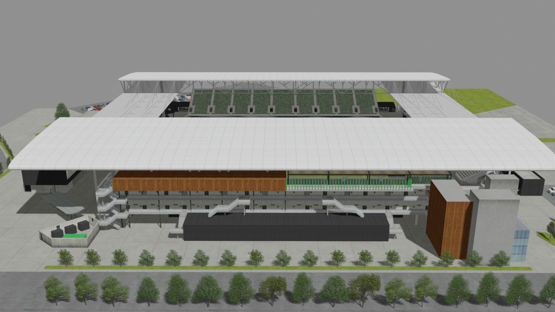 Q2 Stadium - Austin FC Texas USA 3D model_8
