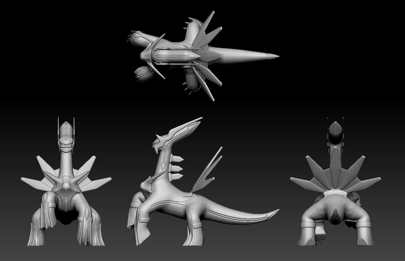 Pokemon Dialga 3D print model_1