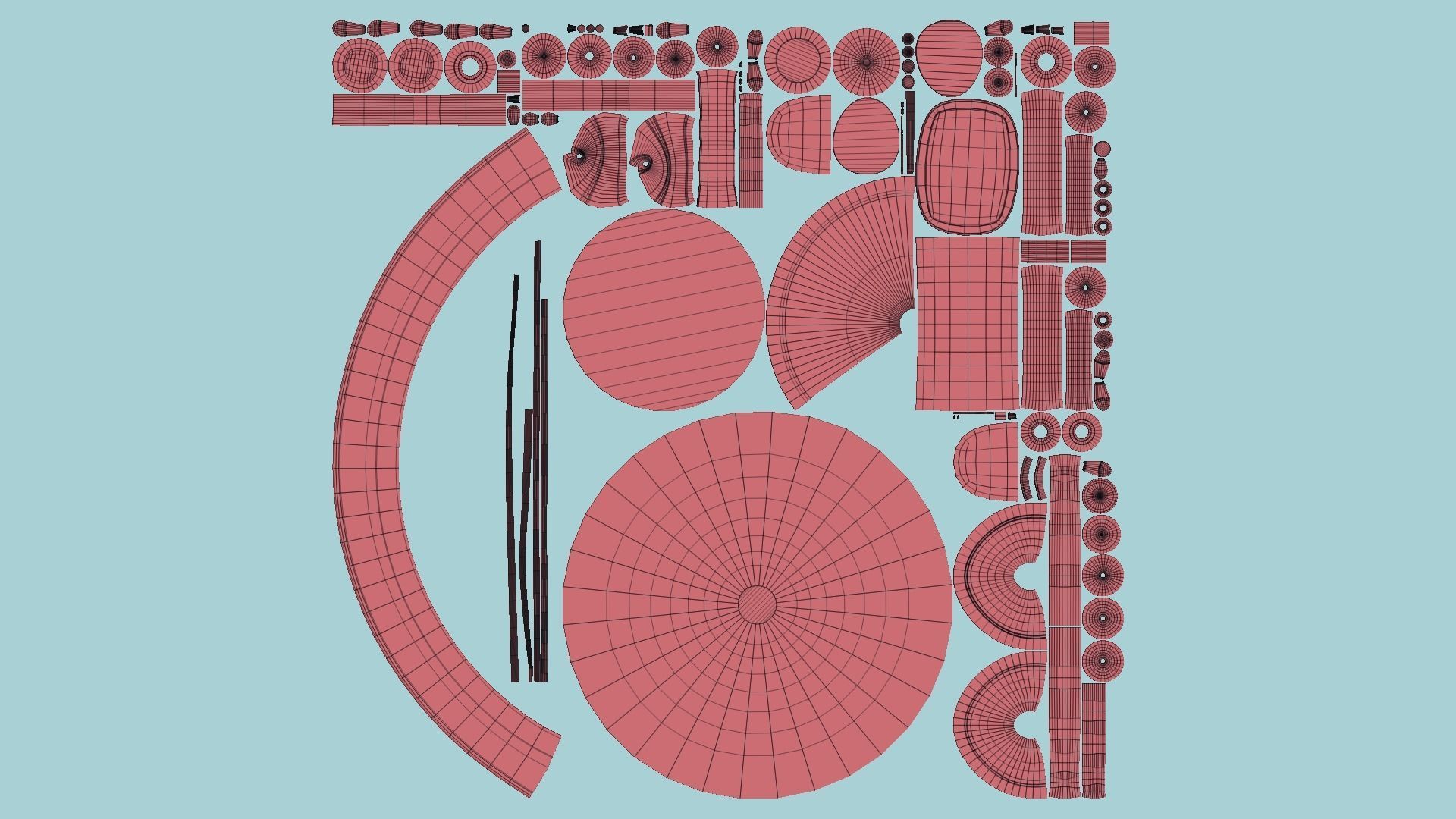 Cute Robot D01 Orange Blue - SciFi Character Design Low-poly 3D model_13