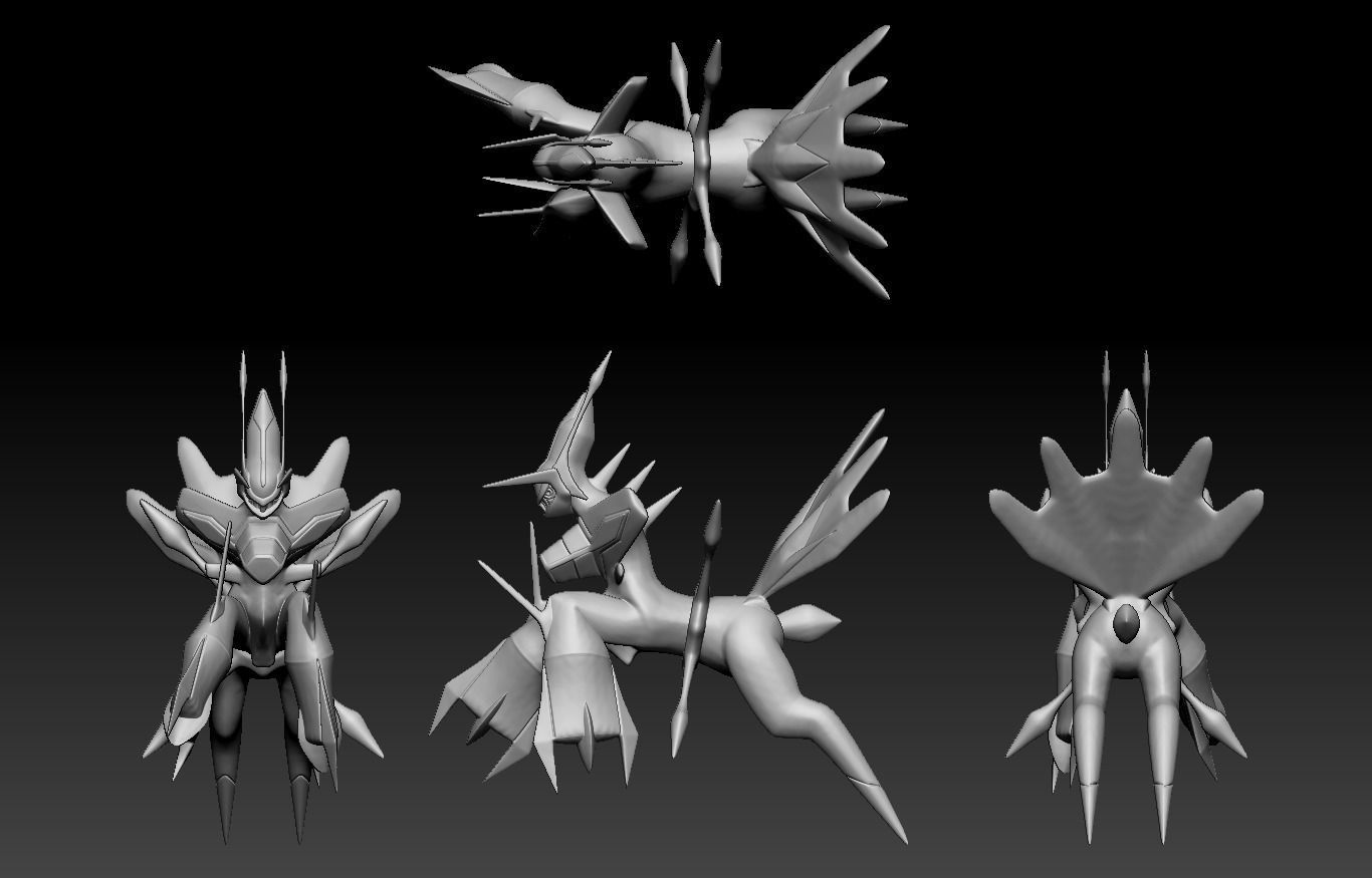 Pokemon Dialga Origin 3D print model_1