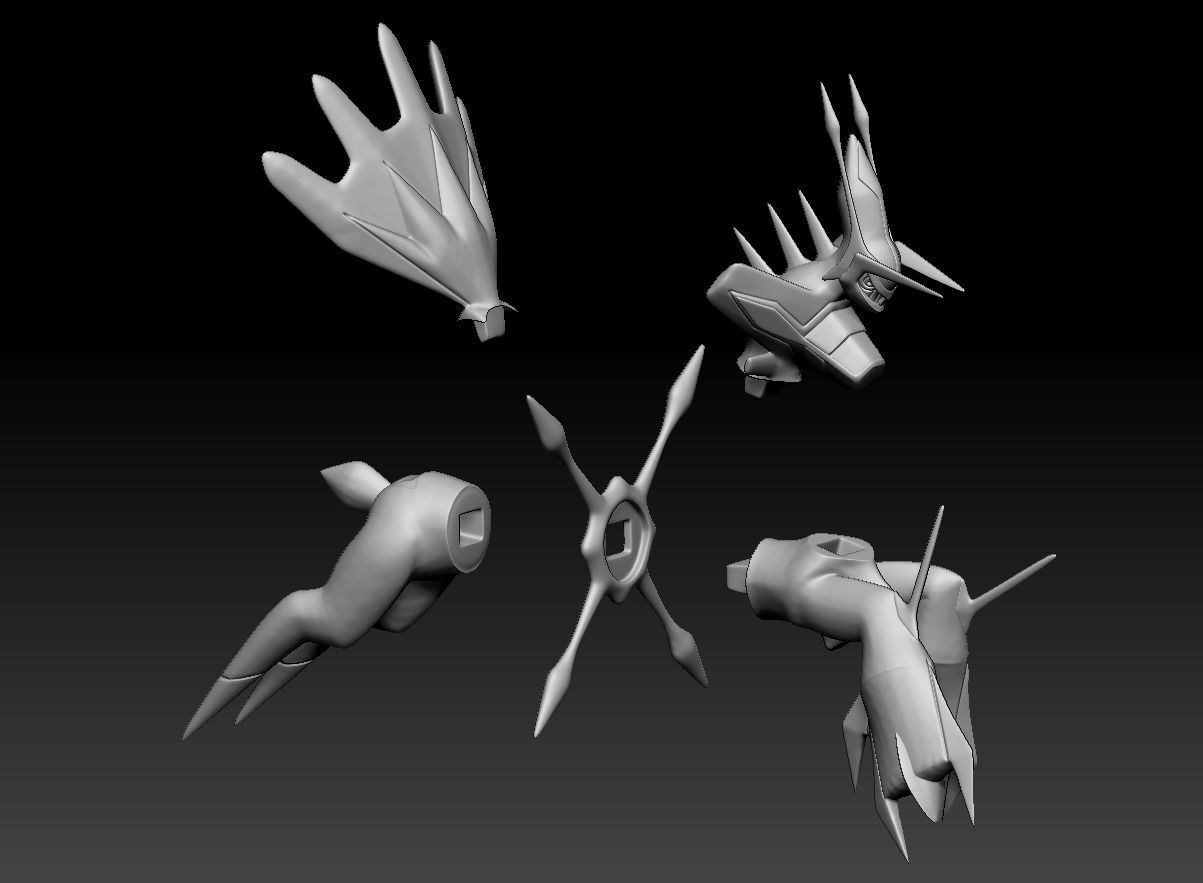 Pokemon Dialga Origin 3D print model_2
