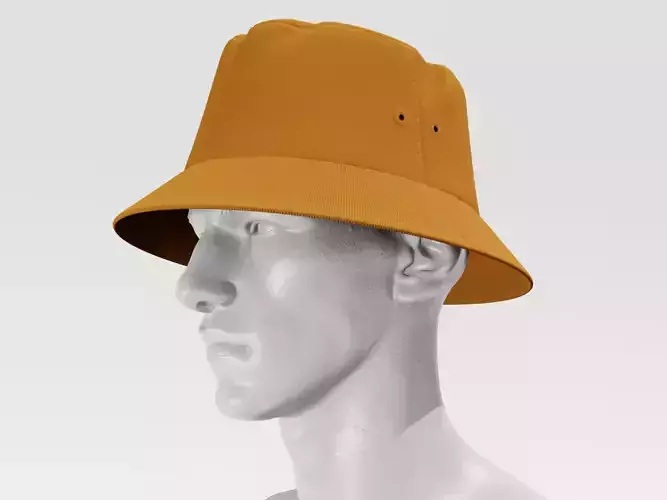 Bucket Hat - Brown PBR 4K