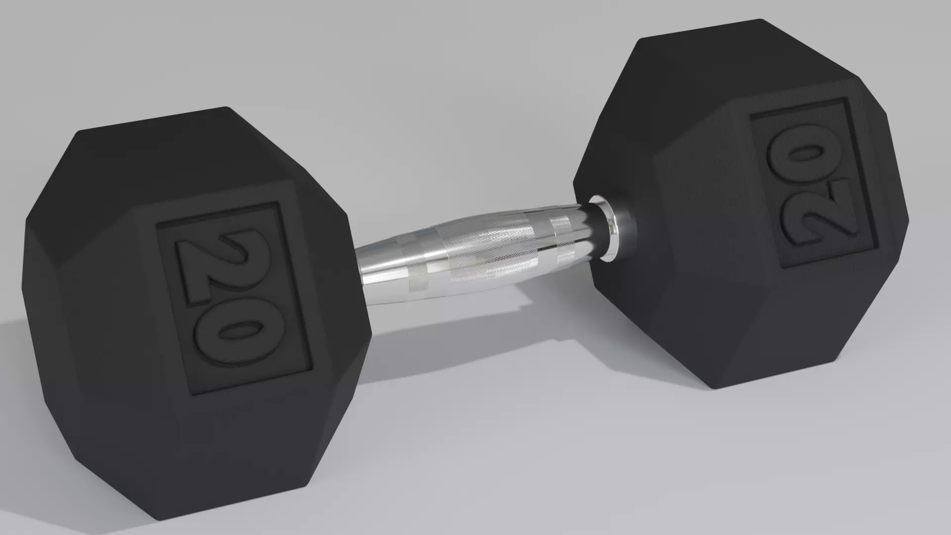 Realistic Dumbell Weight 3D model
