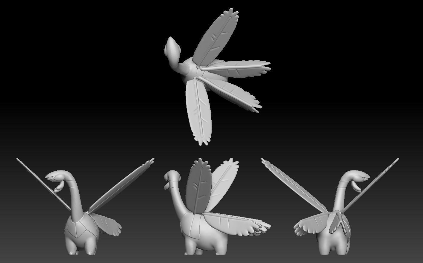 Pokemon Tropius 3D print model_1