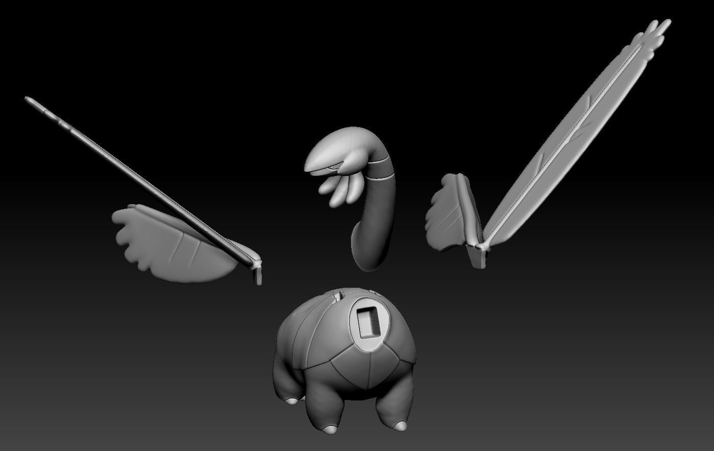 Pokemon Tropius 3D print model_2