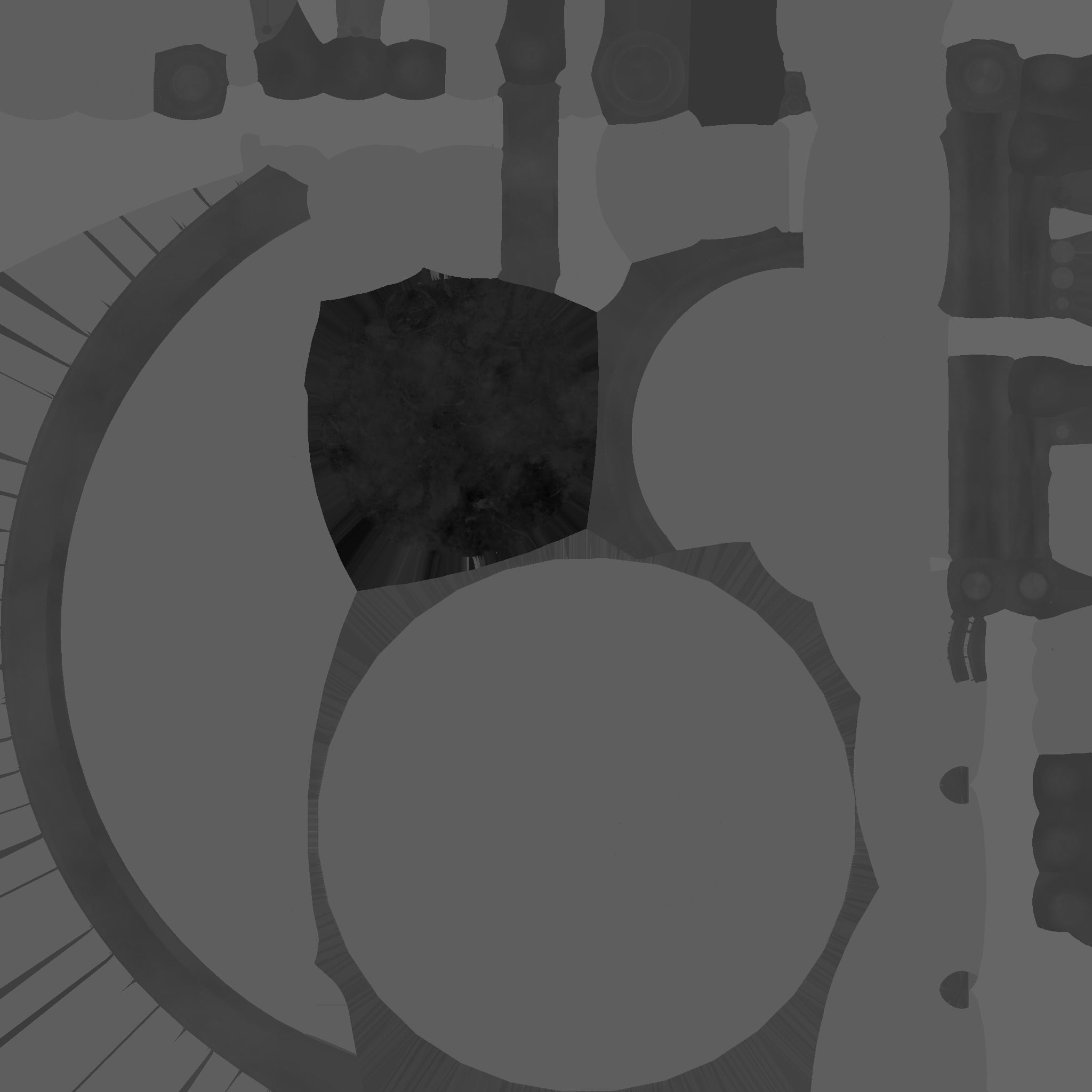 Cute Robot D02 Black - SciFi Character Design Low-poly 3D model_27