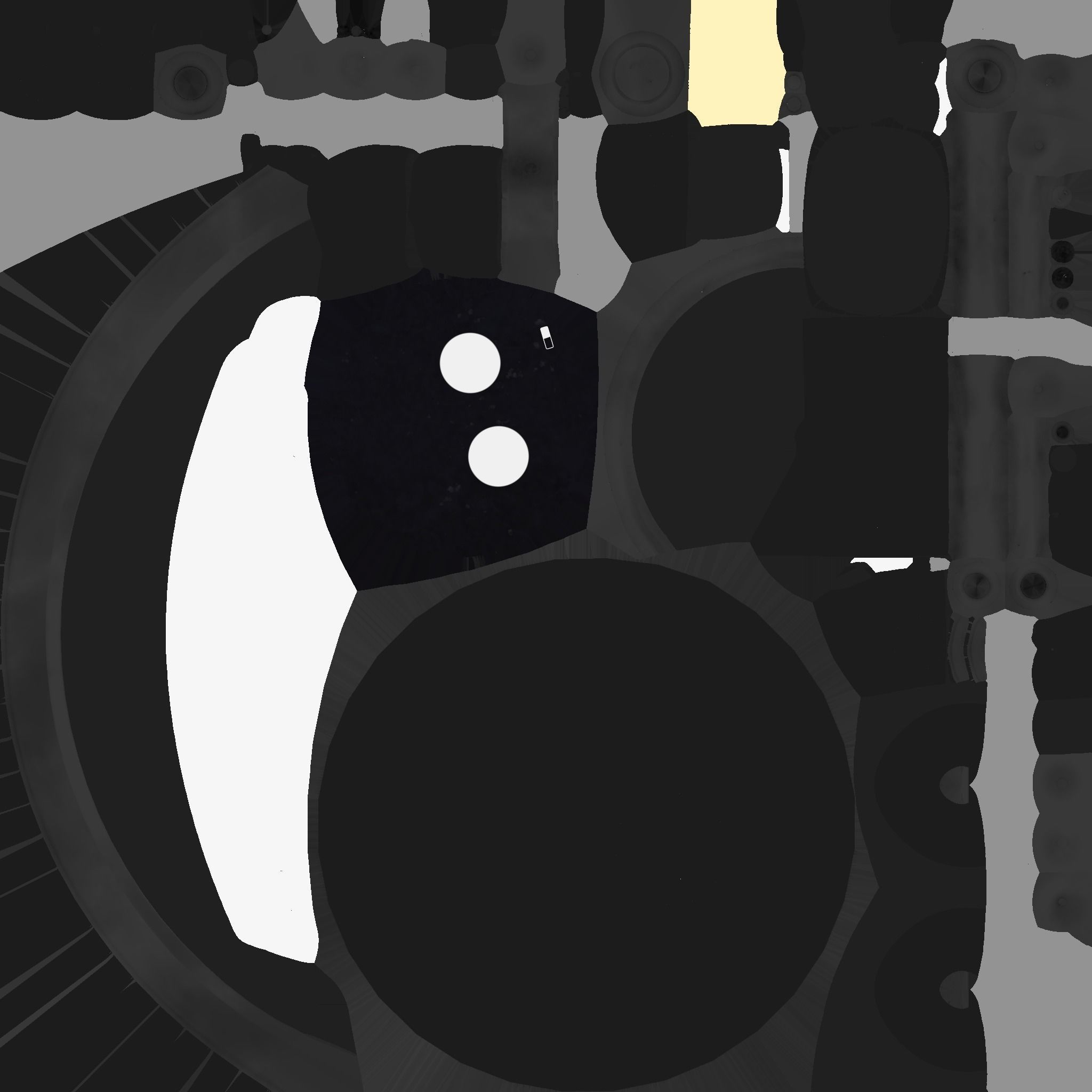 Cute Robot D02 Black - SciFi Character Design Low-poly 3D model_21