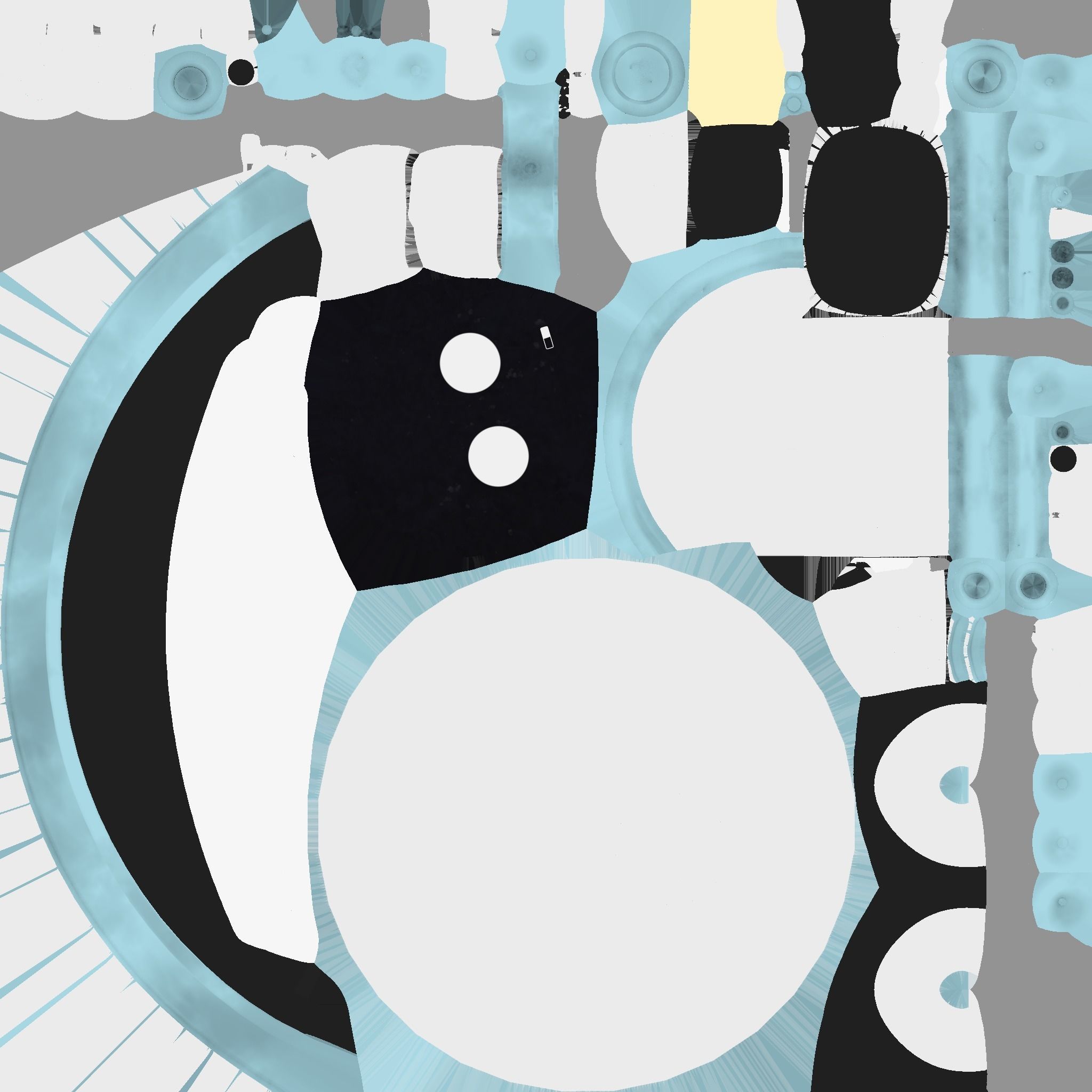 Cute Robot D03 White - SciFi Character Design Low-poly 3D model_27