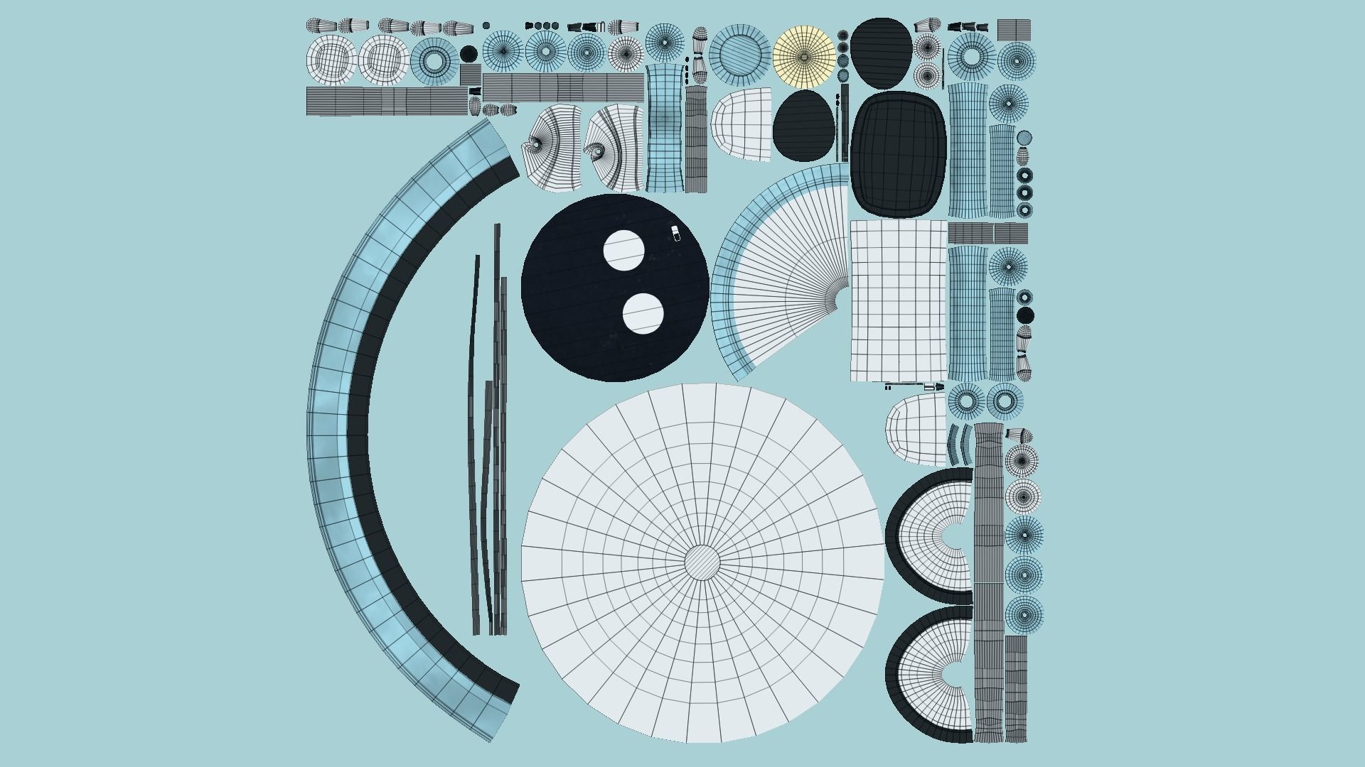 Cute Robot D03 White - SciFi Character Design Low-poly 3D model_7