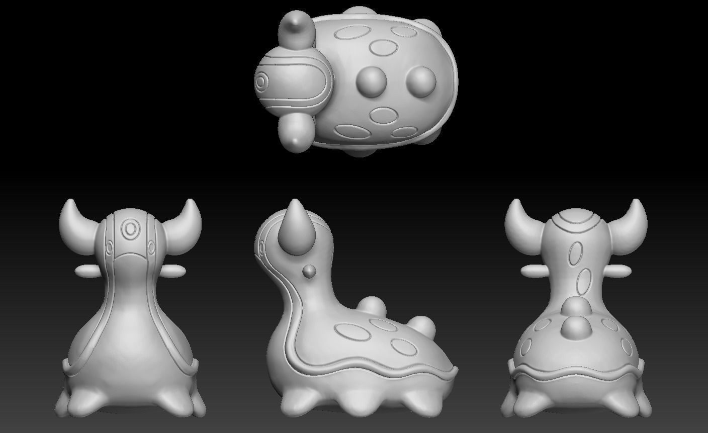 Pokemon Shellos Gastrodon 3D print model_4