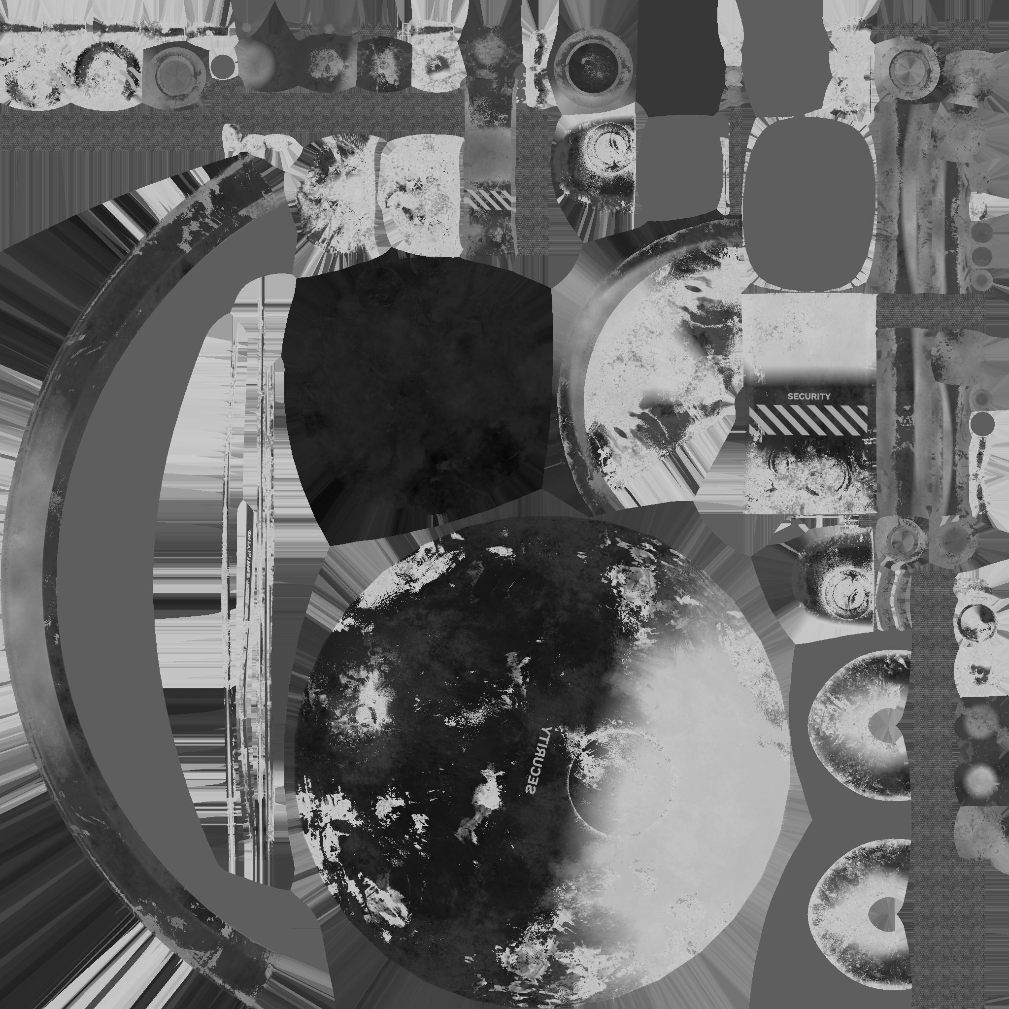 Cute Robot D05 Security - SciFi Character Design Low-poly 3D model_27