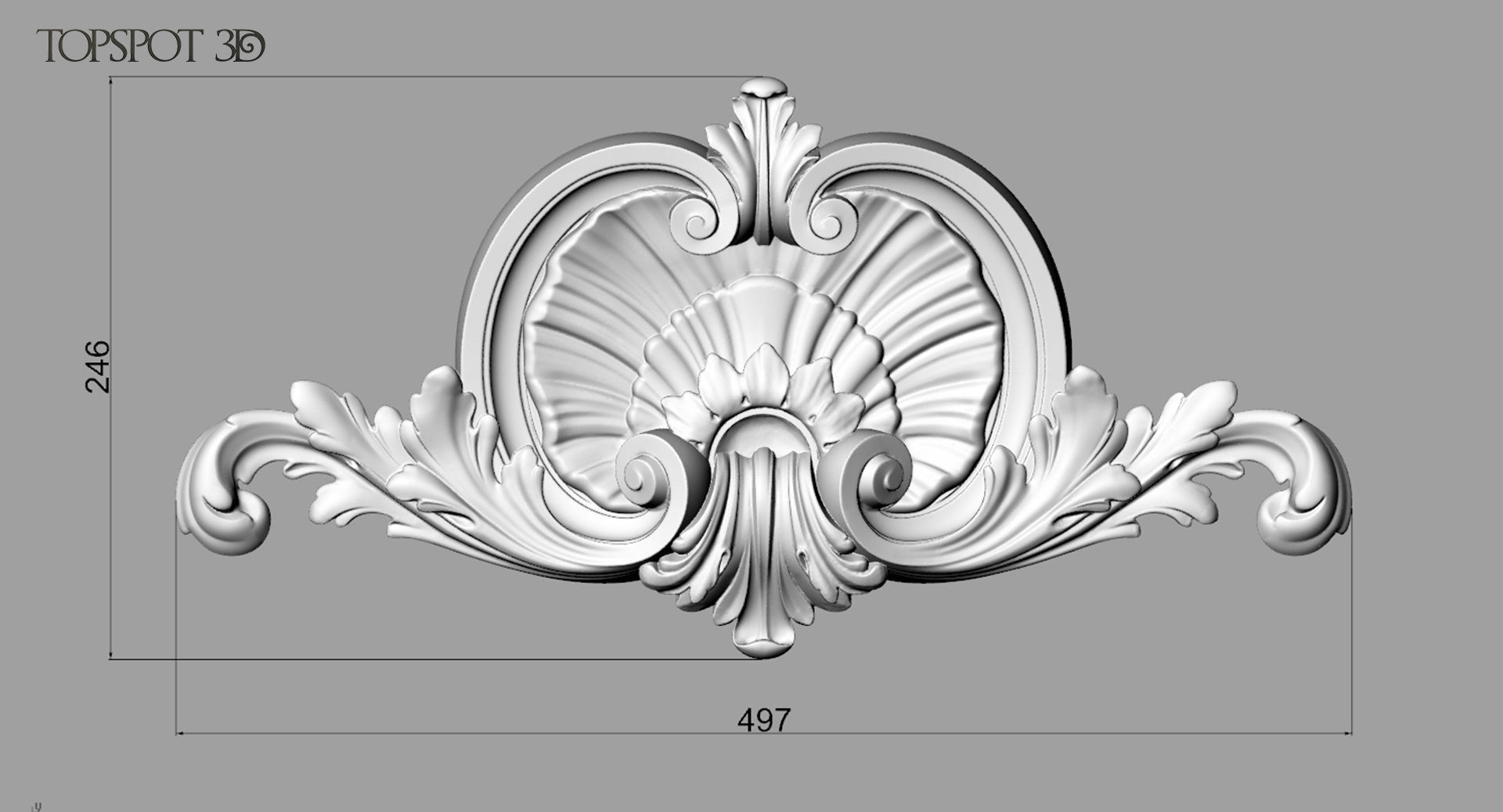 Shell With Acanthus Onlay 3D print model_10