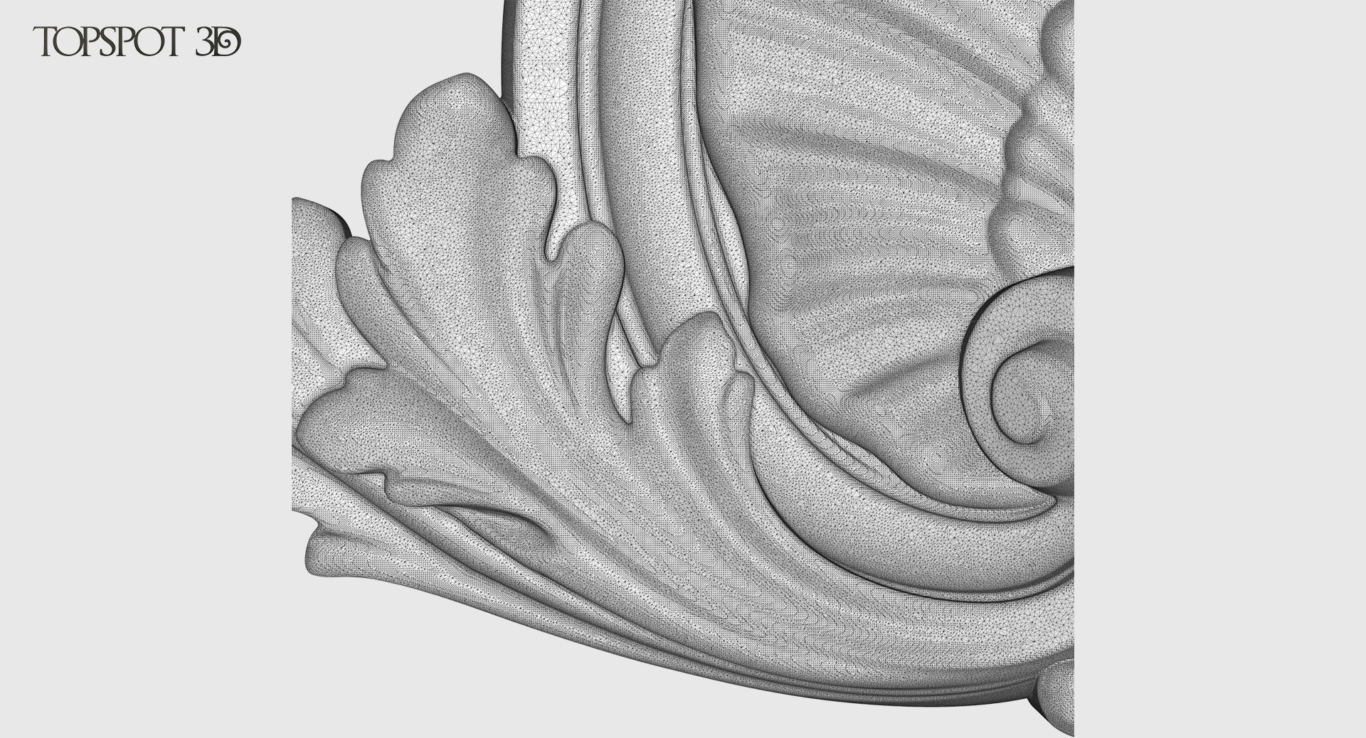 Shell With Acanthus Onlay 3D print model_9