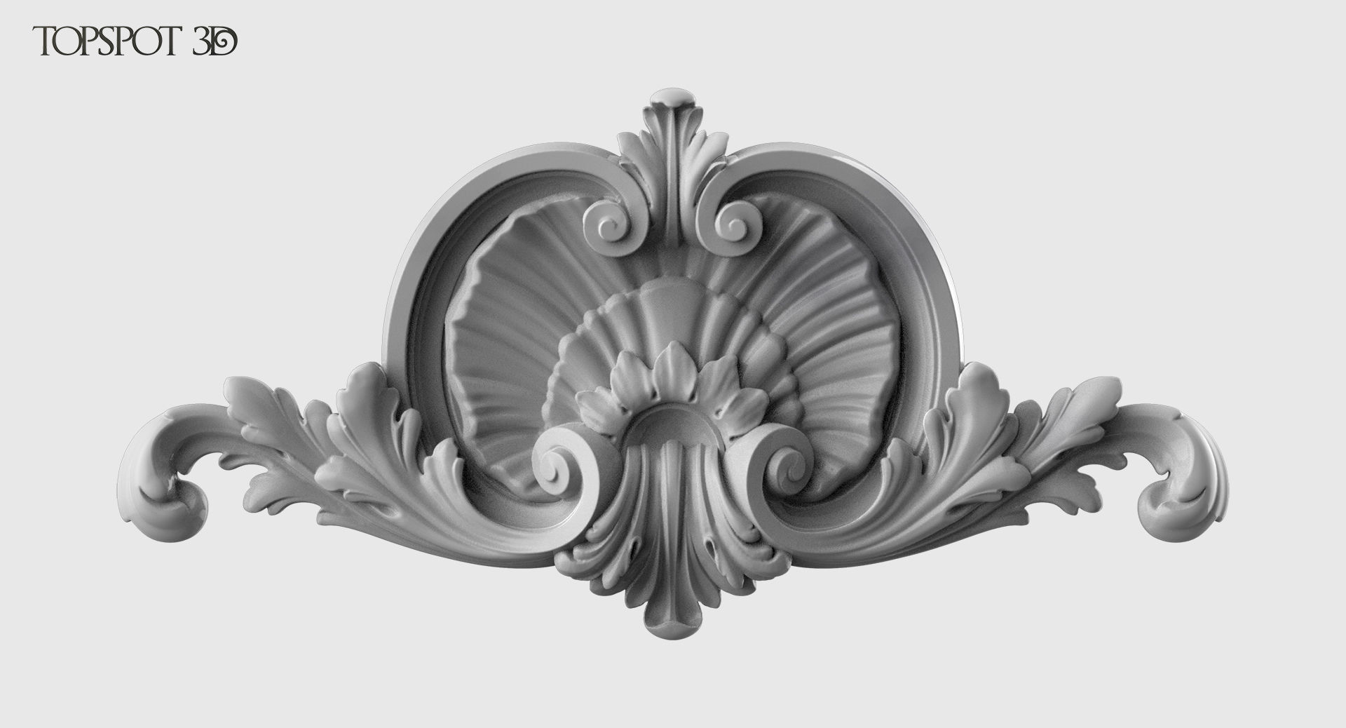Shell With Acanthus Onlay 3D print model_6