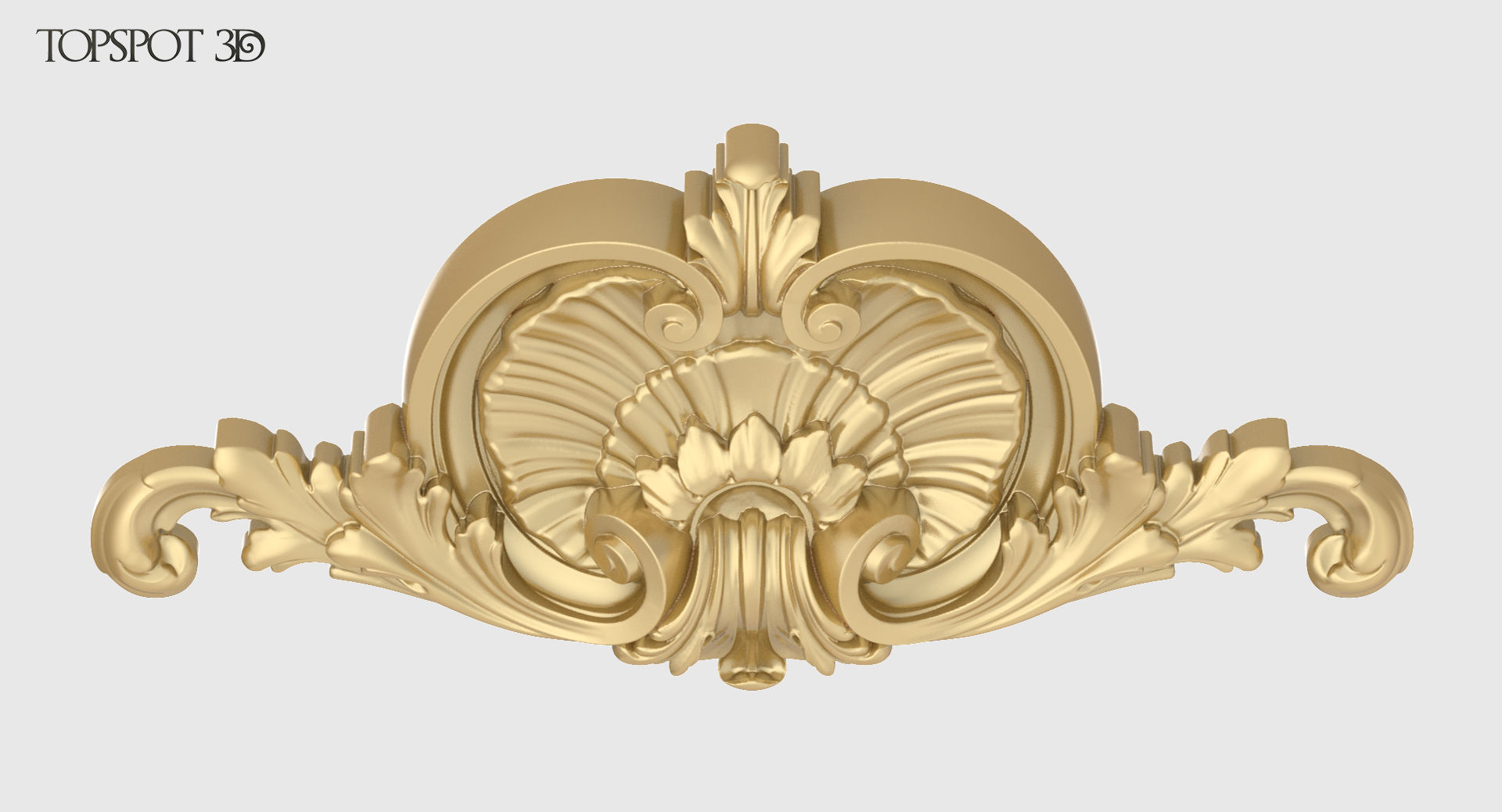 Shell With Acanthus Onlay 3D print model_4