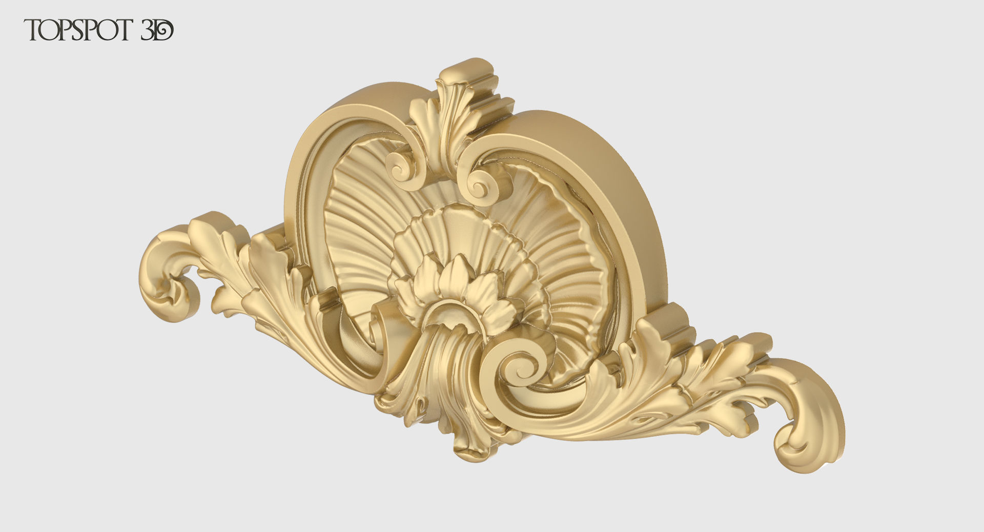 Shell With Acanthus Onlay 3D print model_2