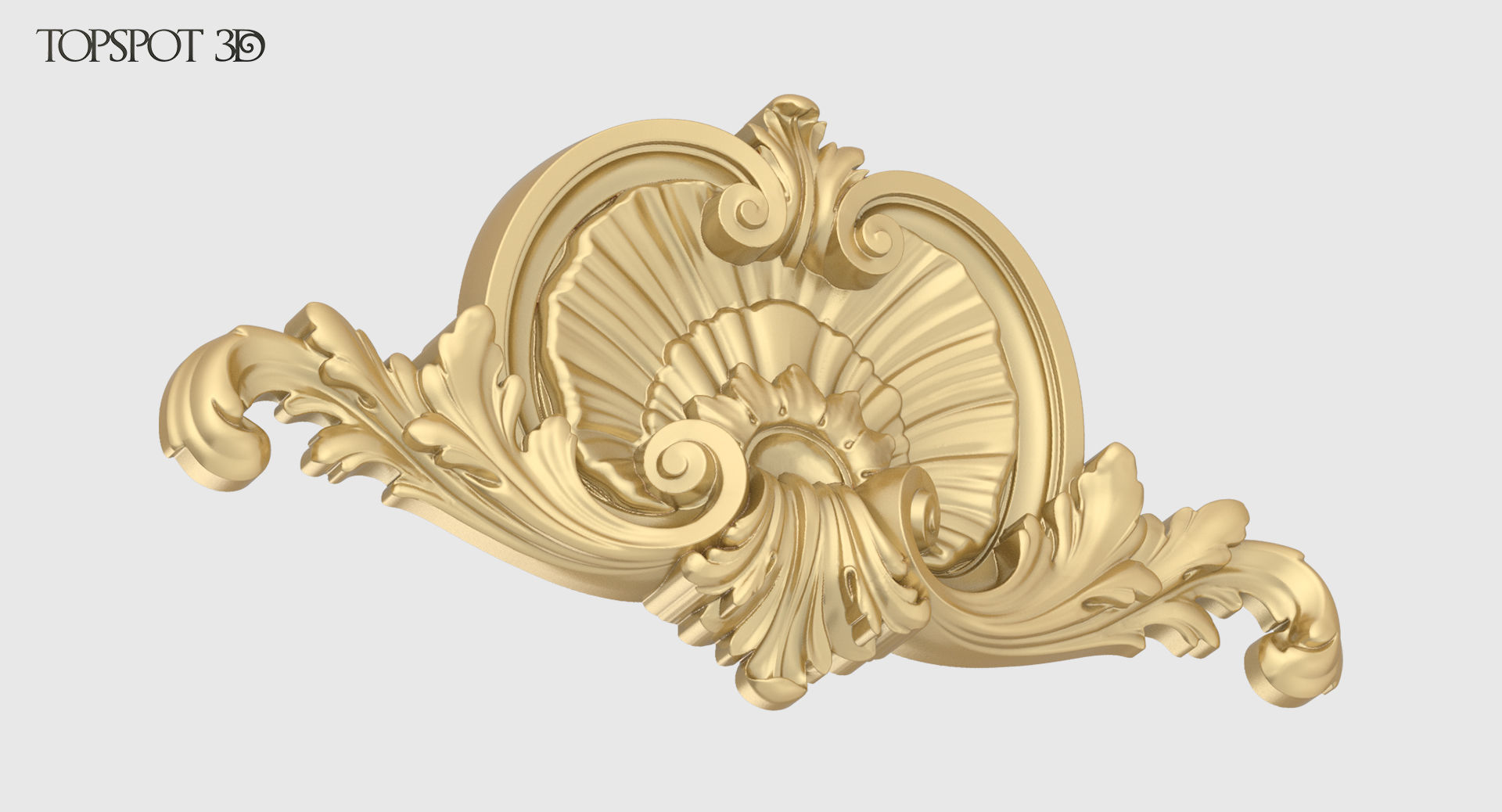 Shell With Acanthus Onlay 3D print model_3