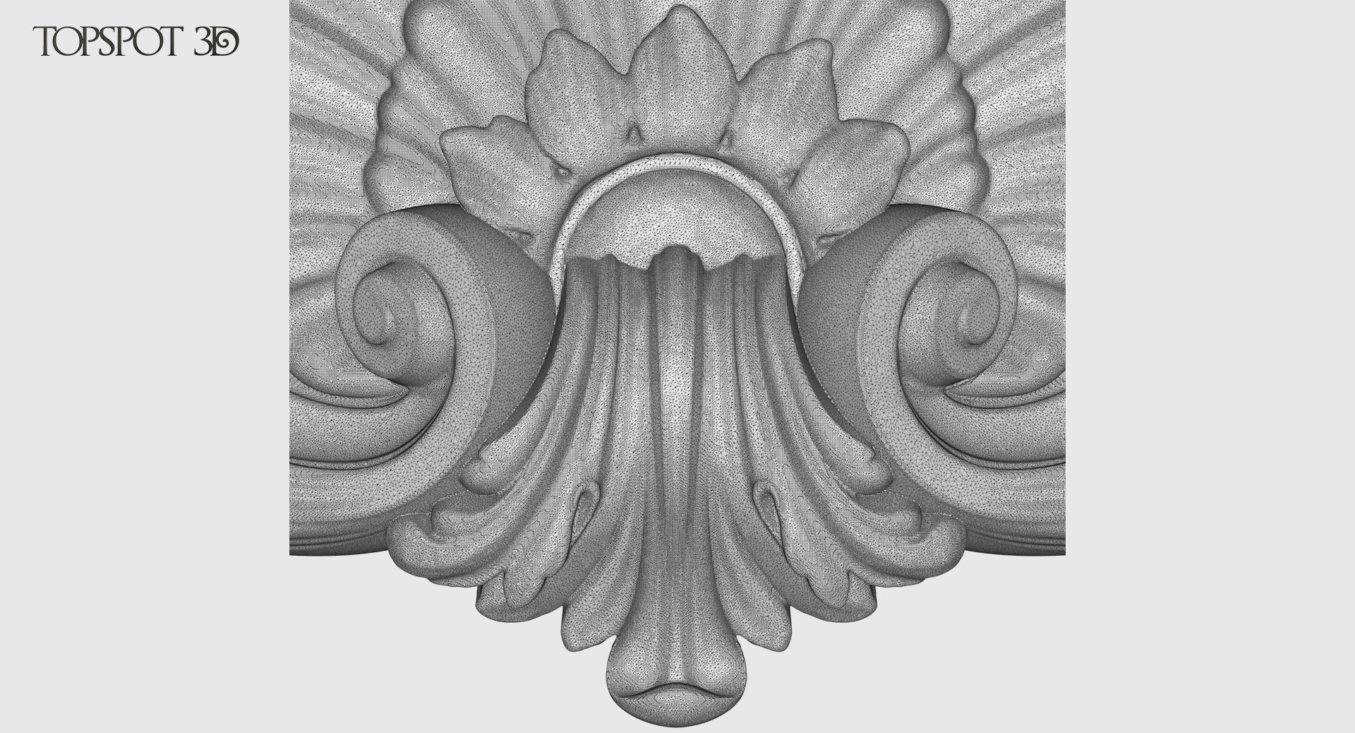 Shell With Acanthus Onlay 3D print model_7