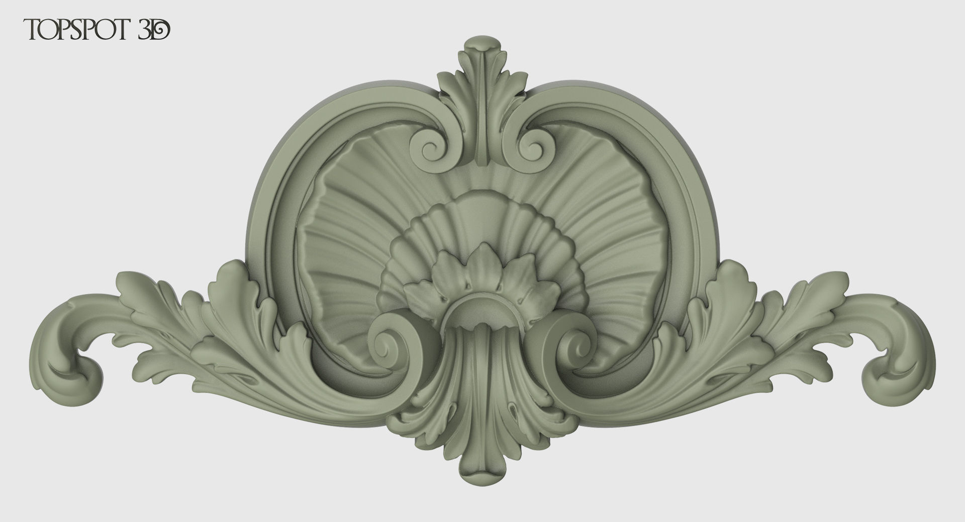 Shell With Acanthus Onlay 3D print model_20