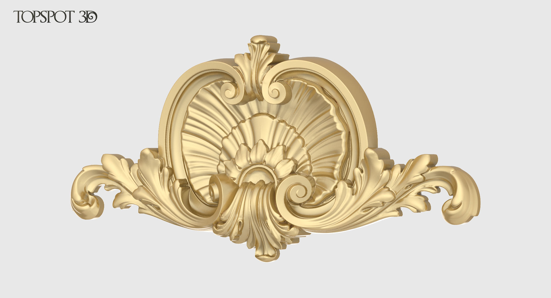 Shell With Acanthus Onlay 3D print model_1