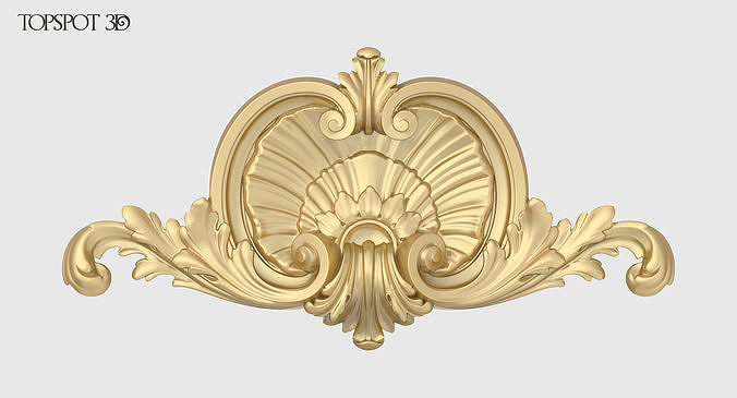 Shell With Acanthus Onlay 3D print model