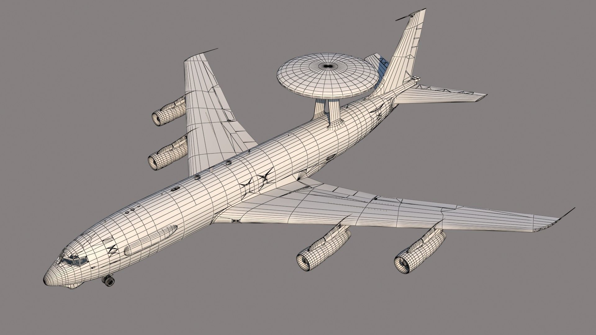 Boeing E-3 Sentry AWACS 3D model_18
