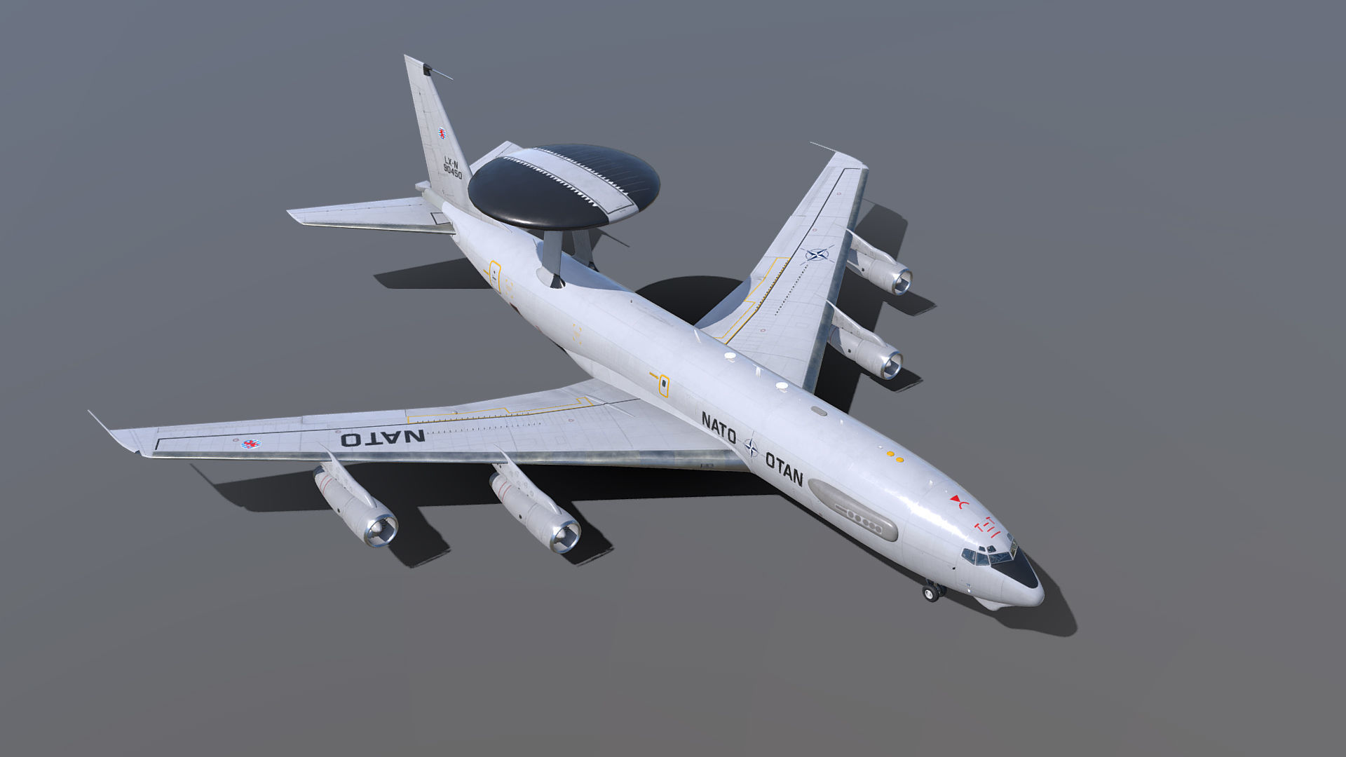 Boeing E-3 Sentry AWACS 3D model_5