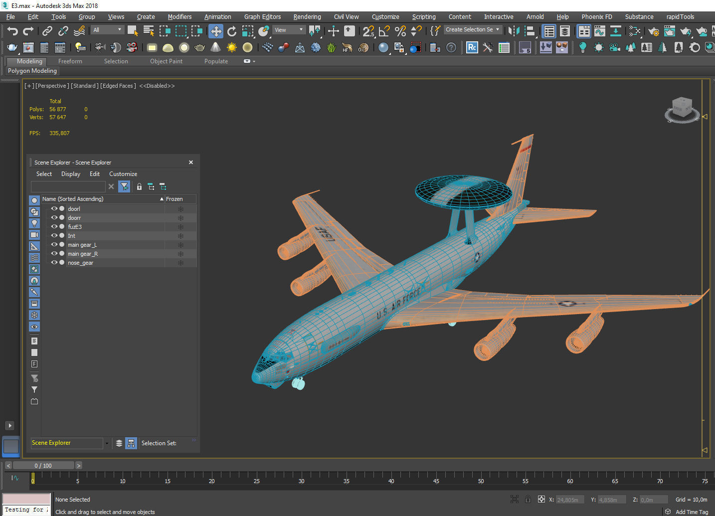 Boeing E-3 Sentry AWACS 3D model_17
