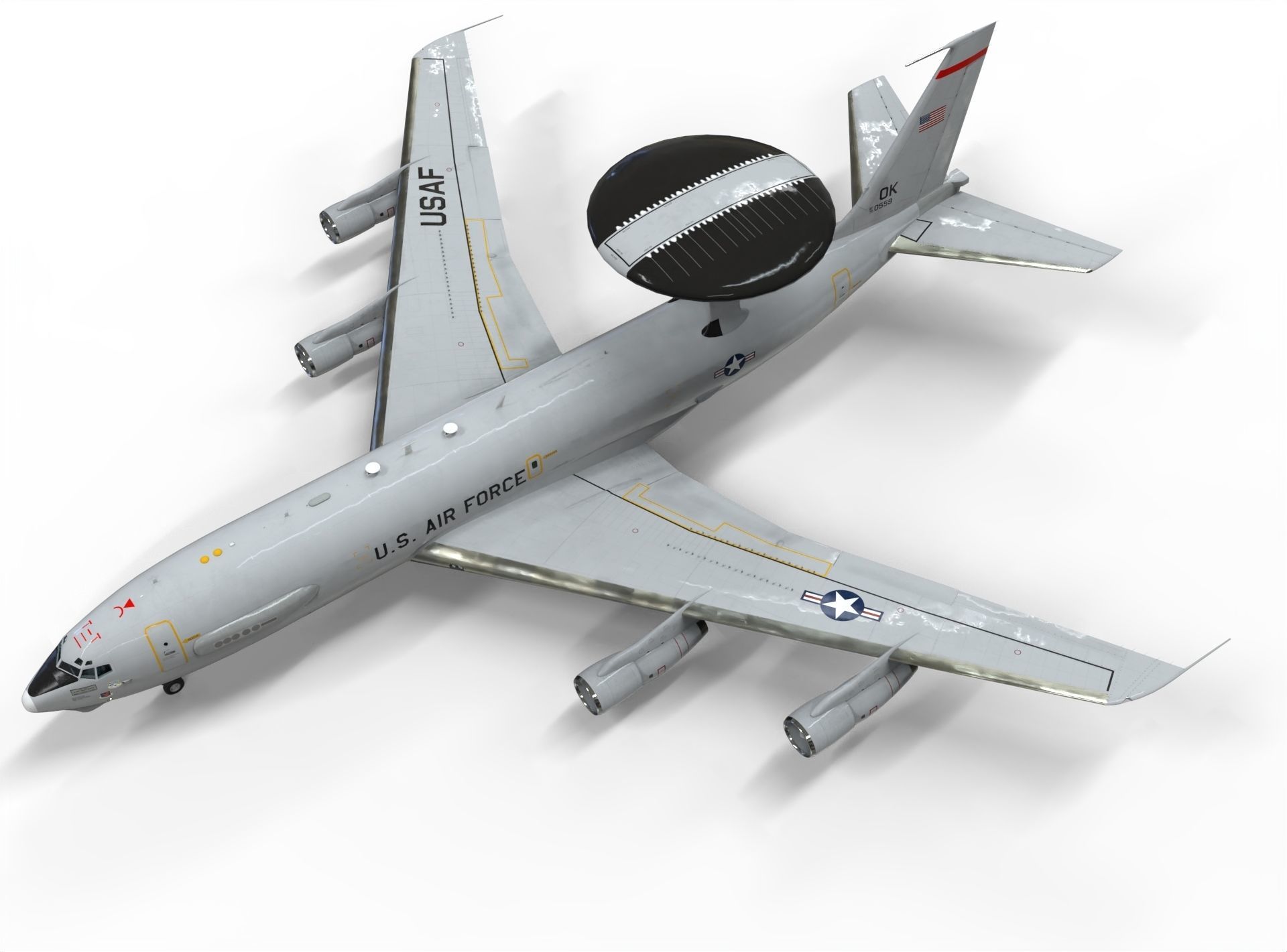 Boeing E-3 Sentry AWACS 3D model_14