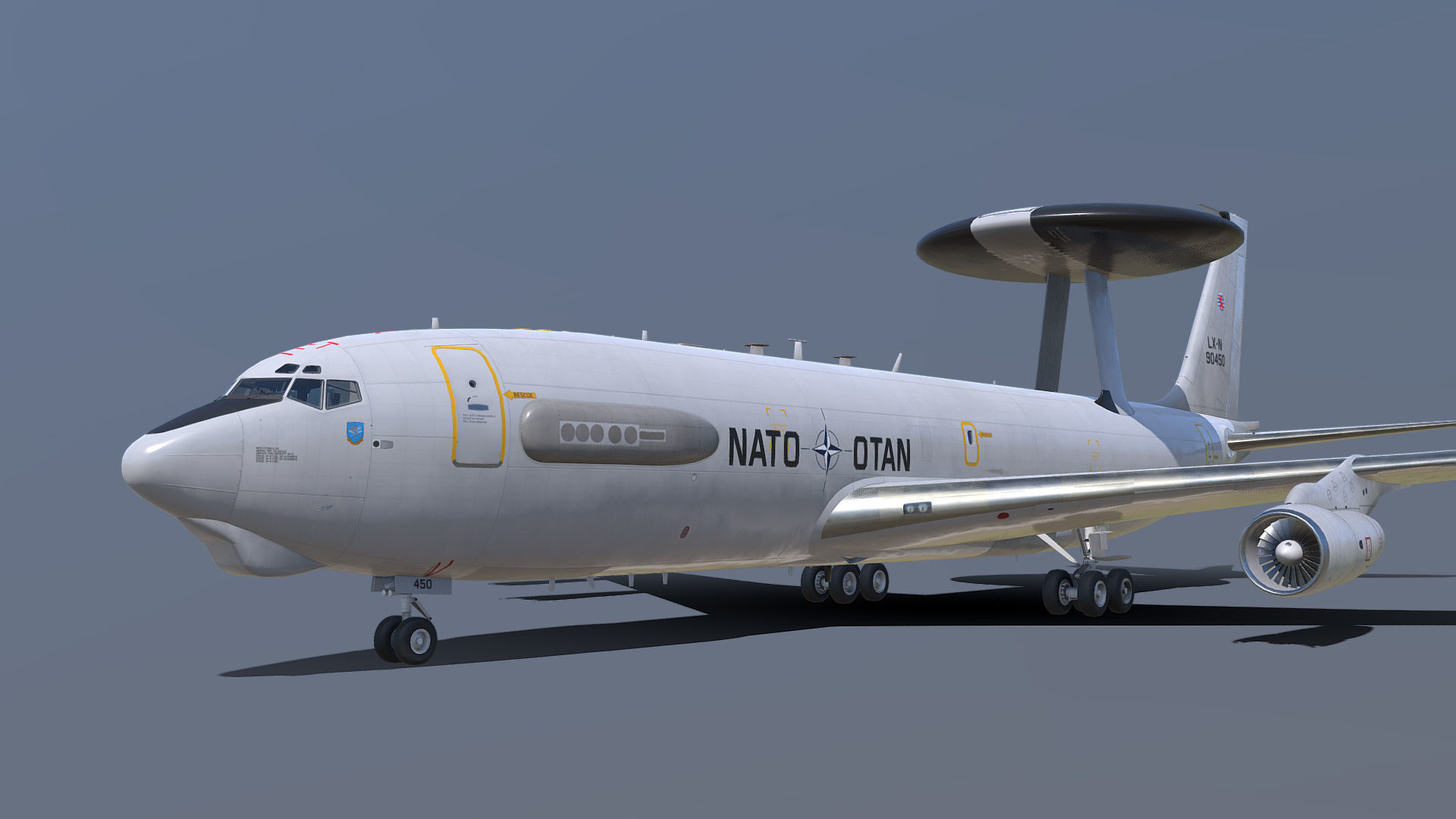 Boeing E-3 Sentry AWACS 3D model_11