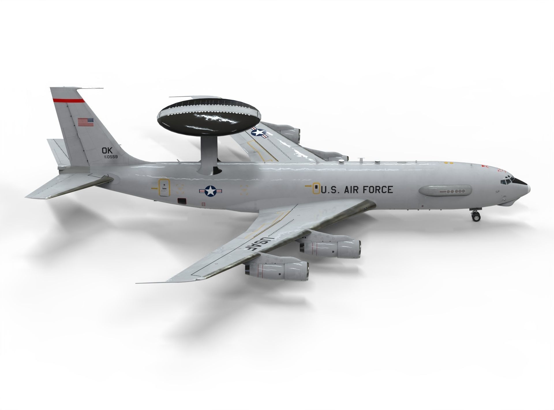 Boeing E-3 Sentry AWACS 3D model_7