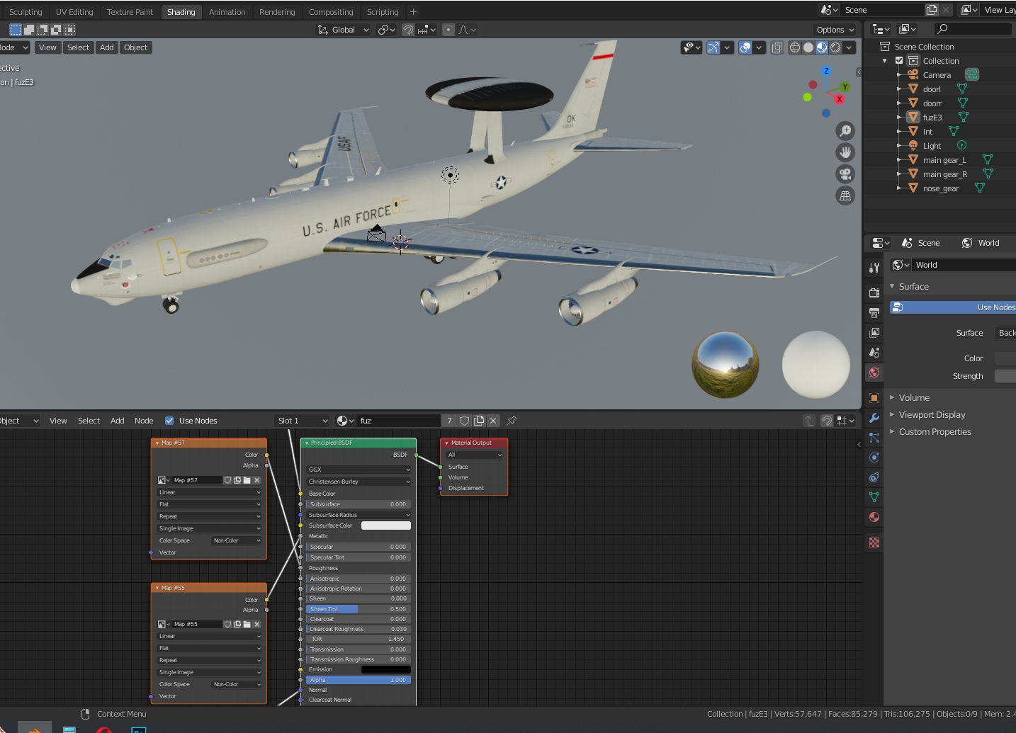 Boeing E-3 Sentry AWACS 3D model_16