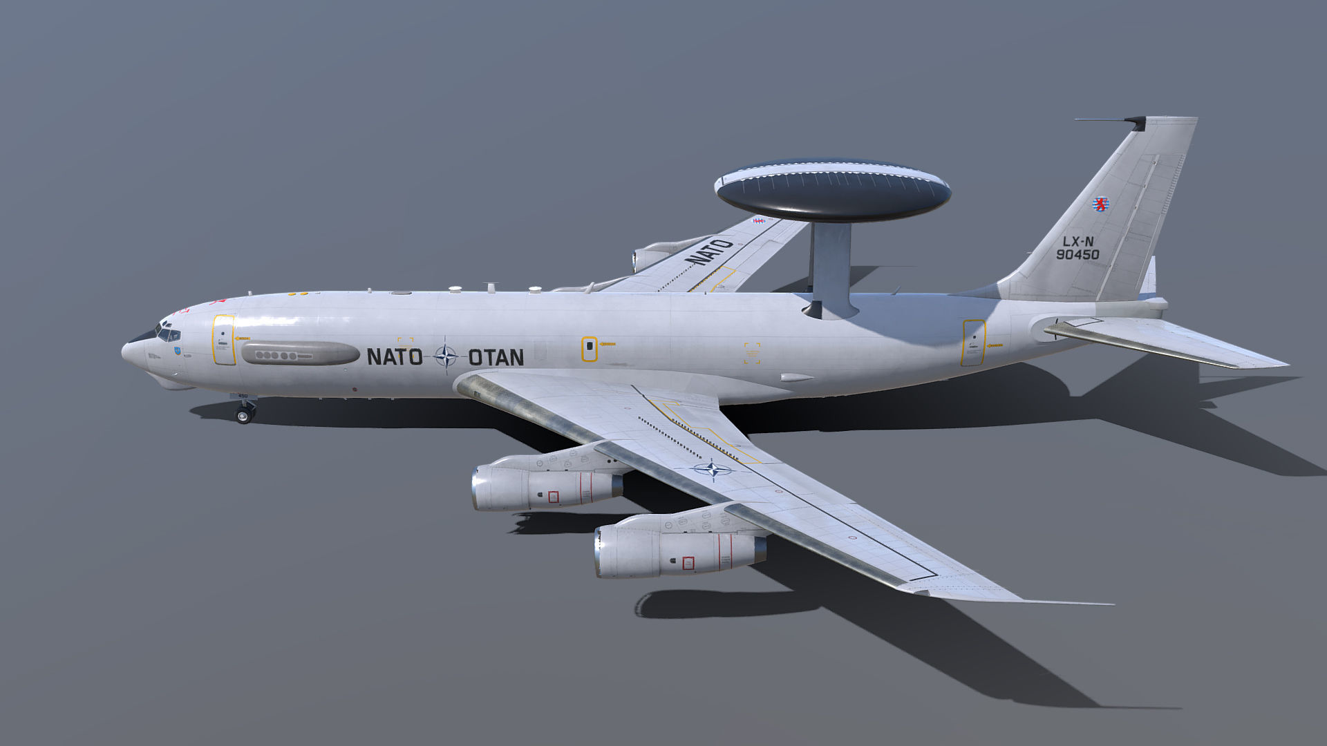 Boeing E-3 Sentry AWACS 3D model_8