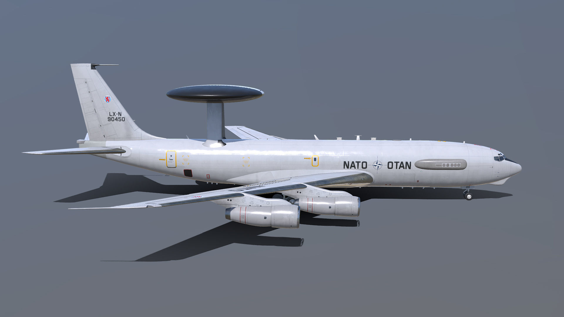 Boeing E-3 Sentry AWACS 3D model_6