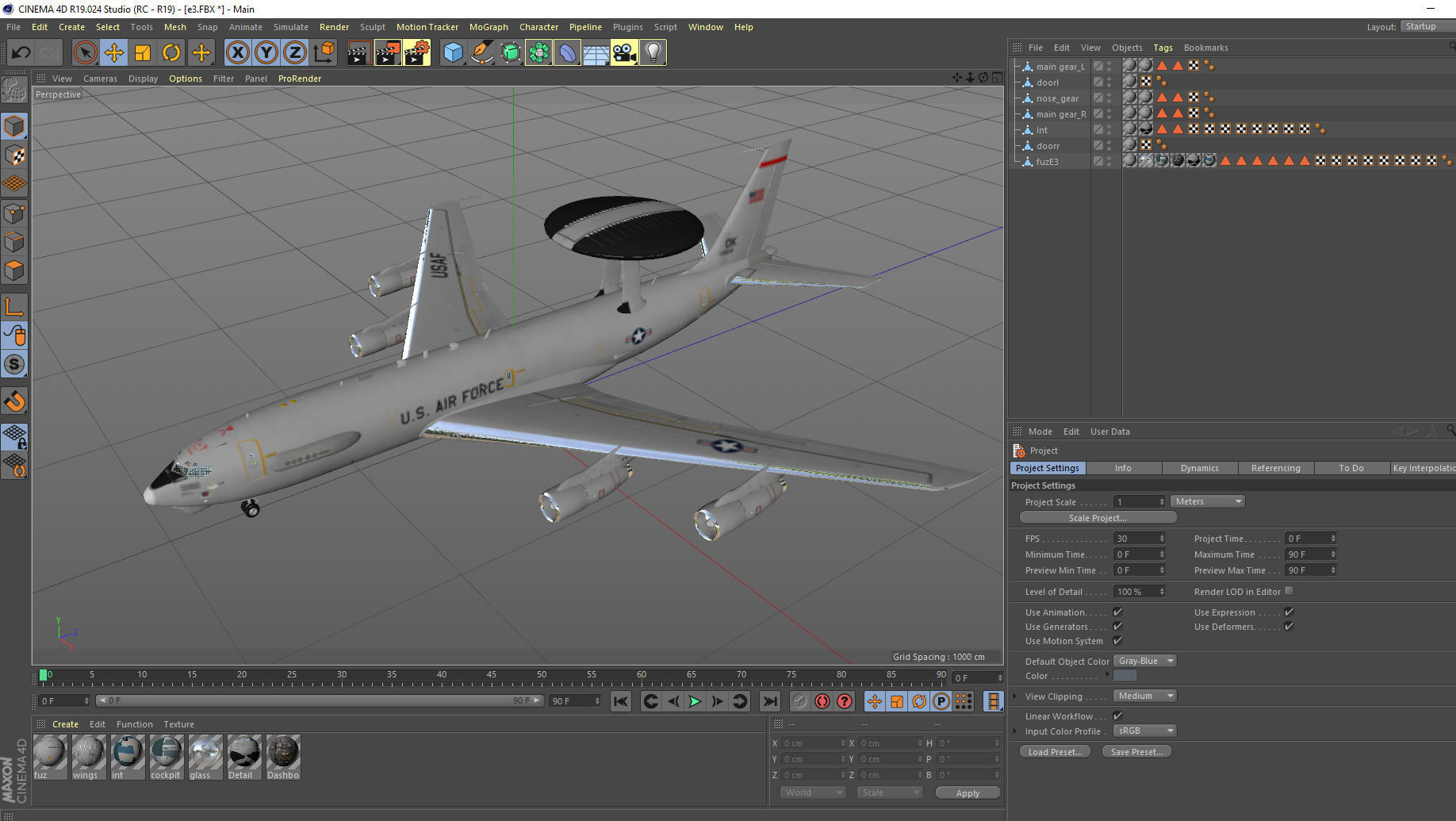 Boeing E-3 Sentry AWACS 3D model_15