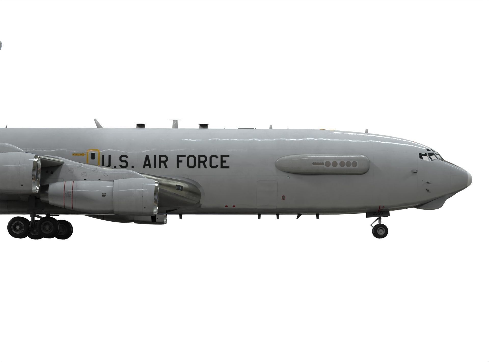 Boeing E-3 Sentry AWACS 3D model_10