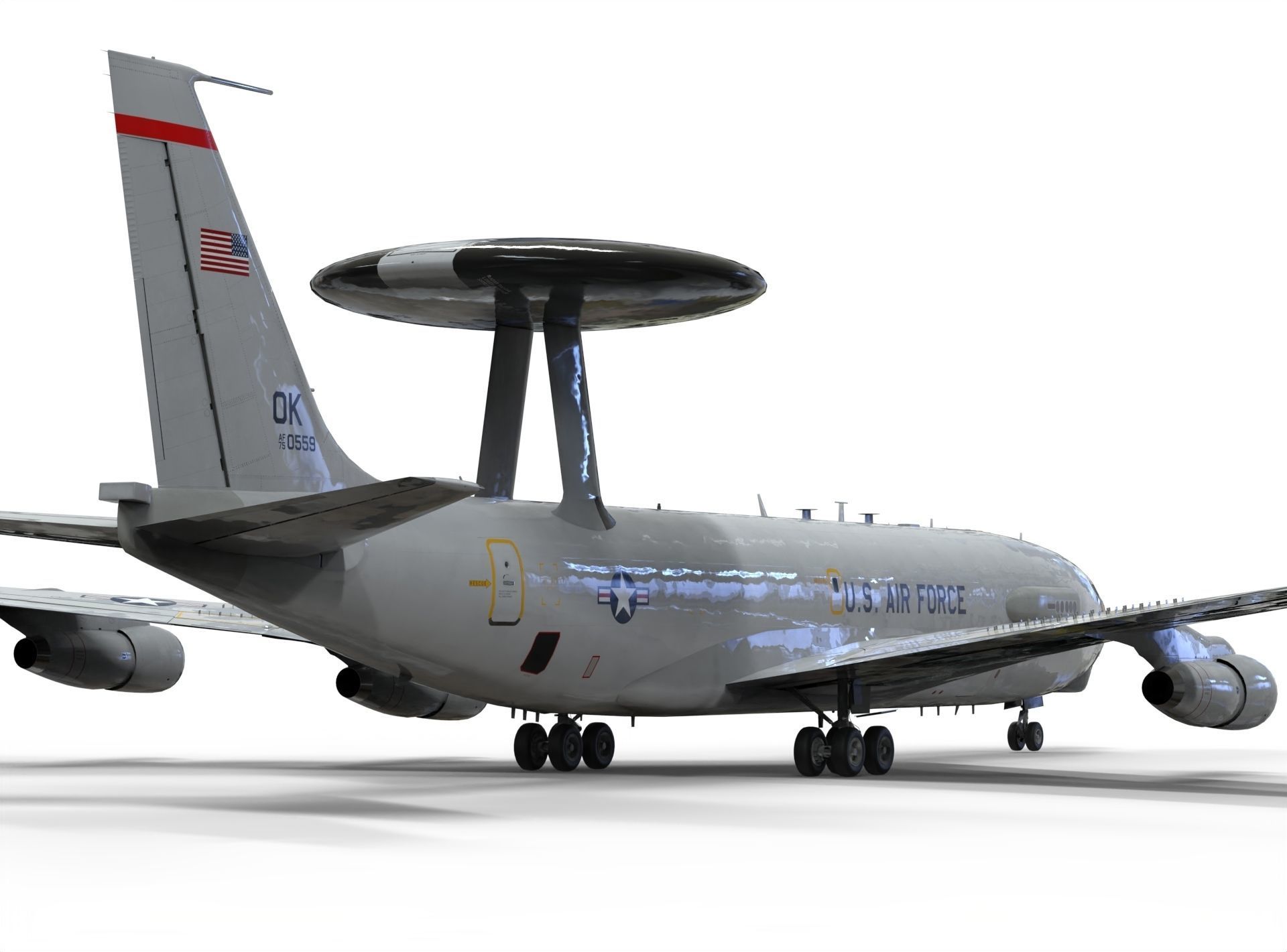 Boeing E-3 Sentry AWACS 3D model_9