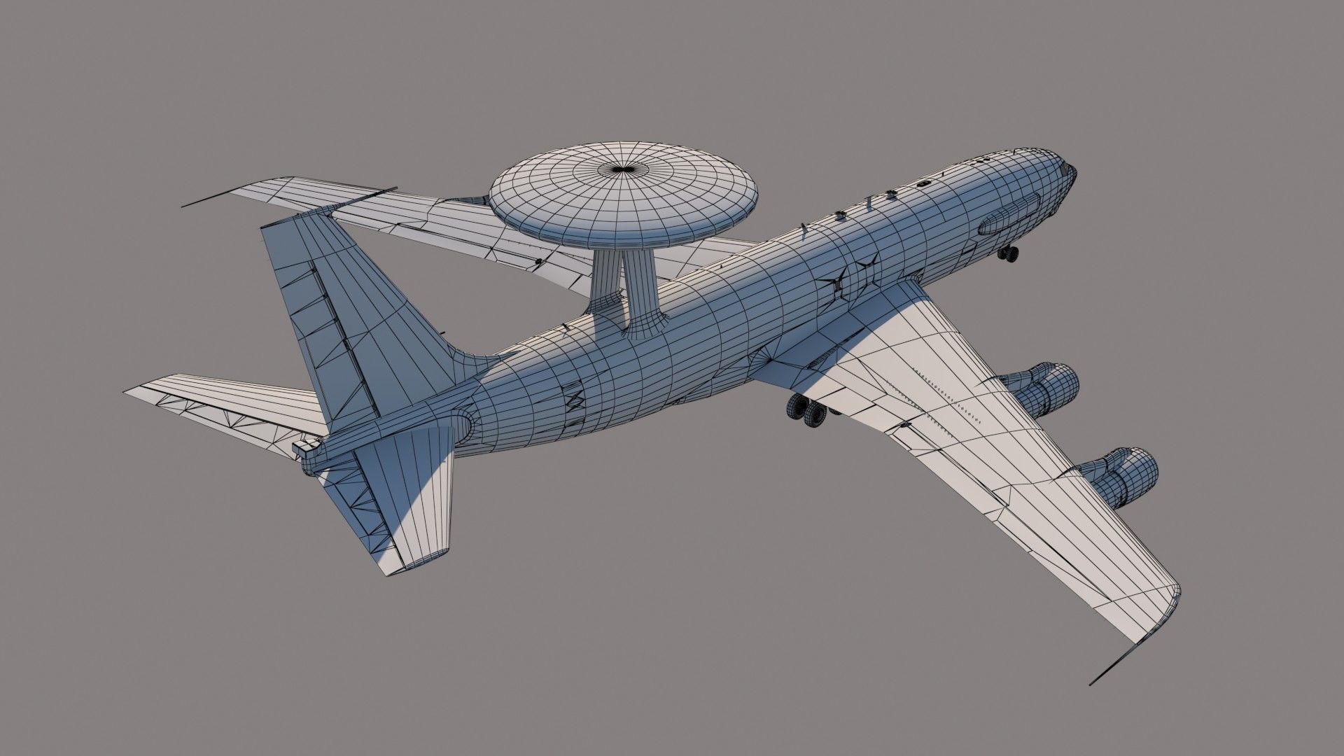 Boeing E-3 Sentry AWACS 3D model_19
