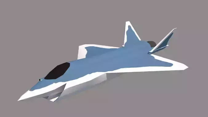 Su-75 Checkmate Low-poly 3D model