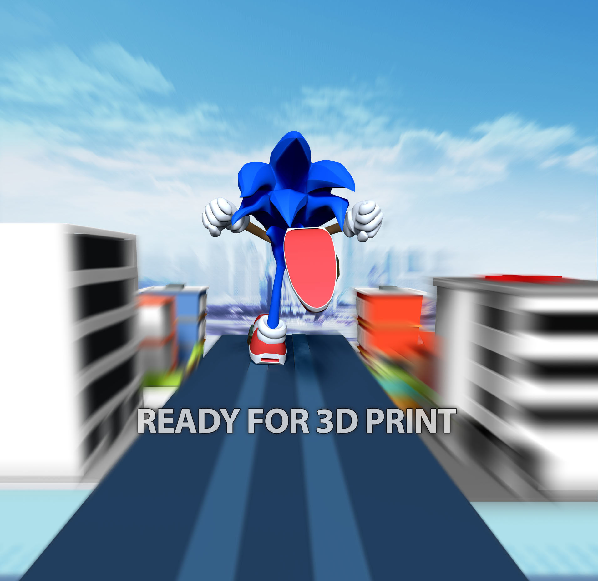 Sonic the Hedgehog 2 Fanart 3D print model_3
